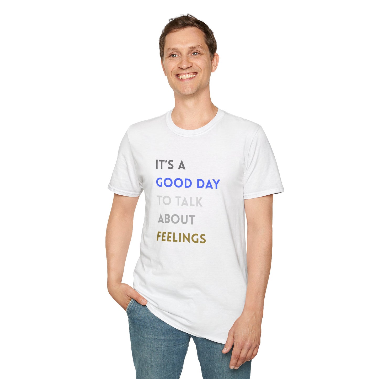 Feelings T-Shirt: Positive Vibes Apparel, Gift for Friends, Mental Health Awareness, Unisex Casual Wear, Supportive Fashion