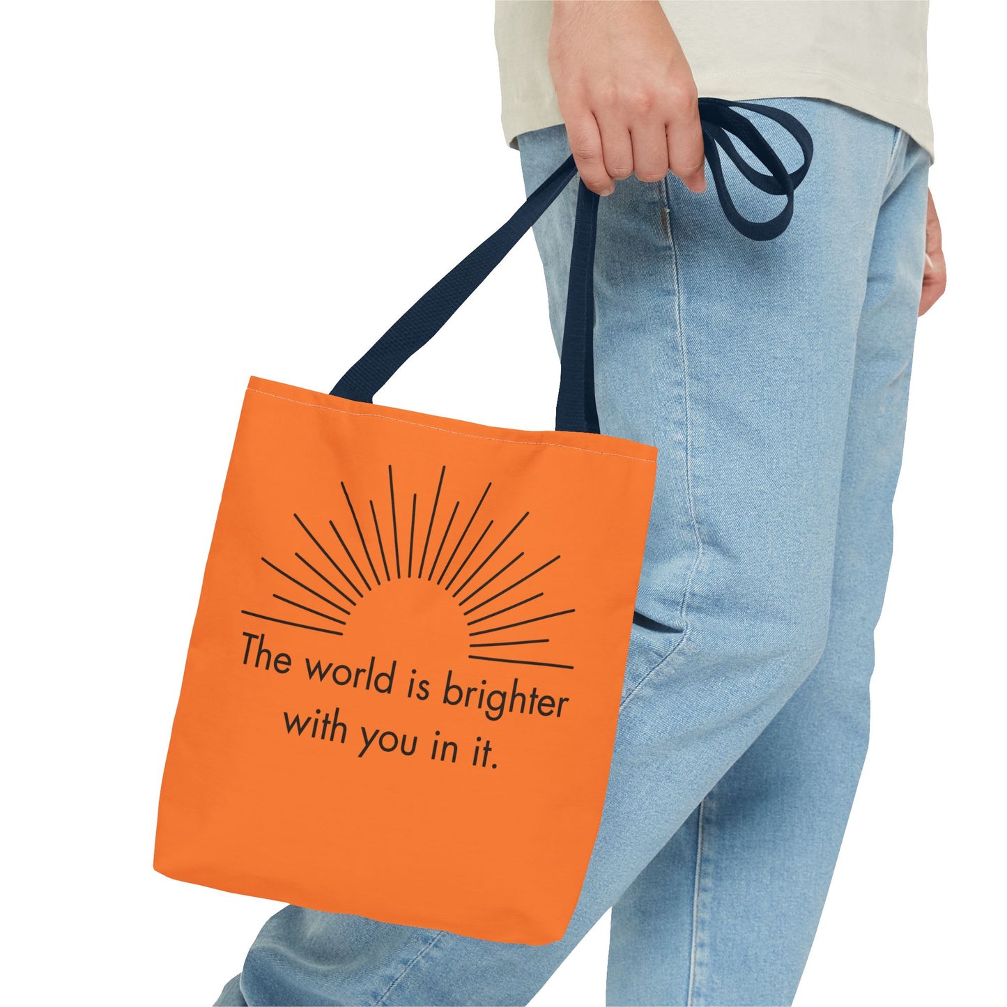 Sunrise Inspiration Tote Bag - Motivational Quote, Beach Bag, Gift for Her, Eco-Friendly Shopping, Summer Vibes