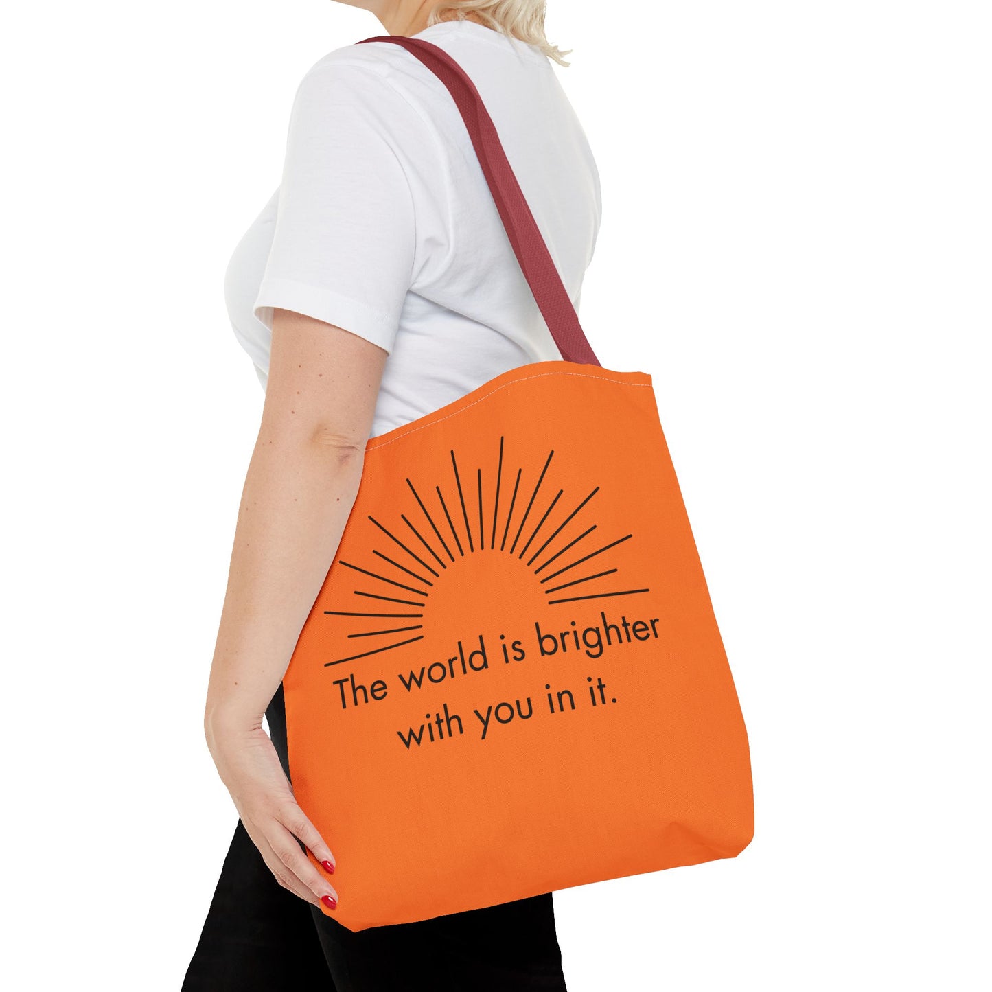 Sunrise Inspiration Tote Bag - Motivational Quote, Beach Bag, Gift for Her, Eco-Friendly Shopping, Summer Vibes
