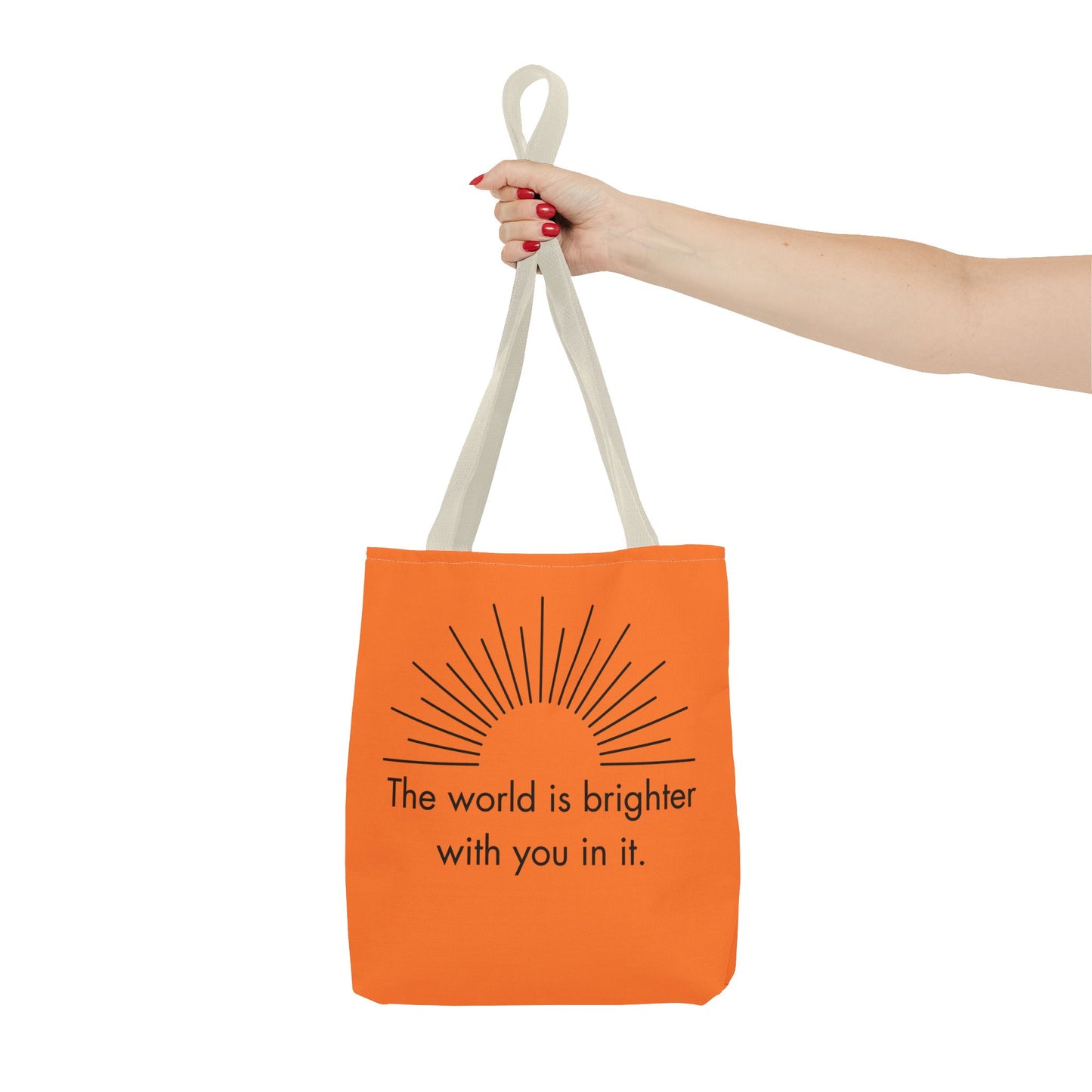 Sunrise Inspiration Tote Bag - Motivational Quote, Beach Bag, Gift for Her, Eco-Friendly Shopping, Summer Vibes