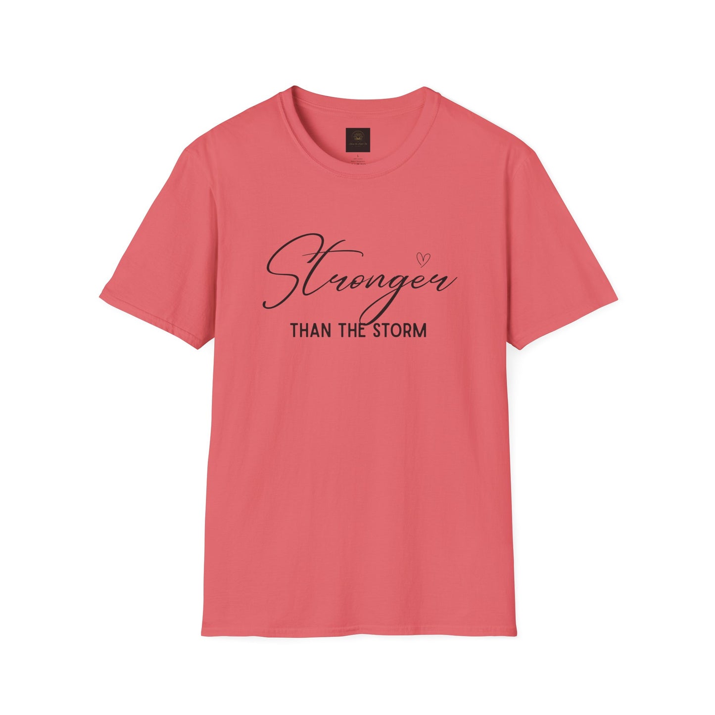 Stronger Than the Storm Motivational Unisex T-Shirt, Inspirational Tee, Gift for Her, Strength Quote Shirt, Uplifting Apparel, Casual Wear