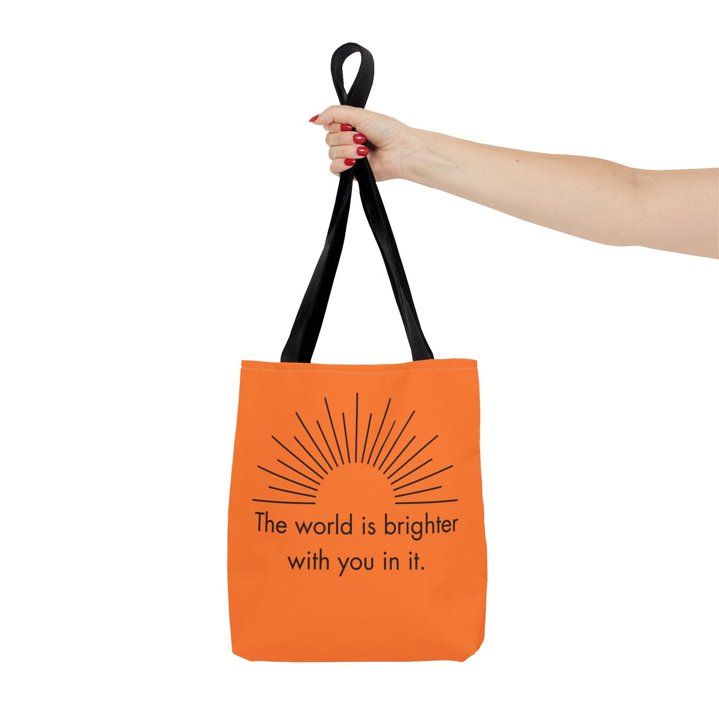 Sunrise Inspiration Tote Bag - Motivational Quote, Beach Bag, Gift for Her, Eco-Friendly Shopping, Summer Vibes
