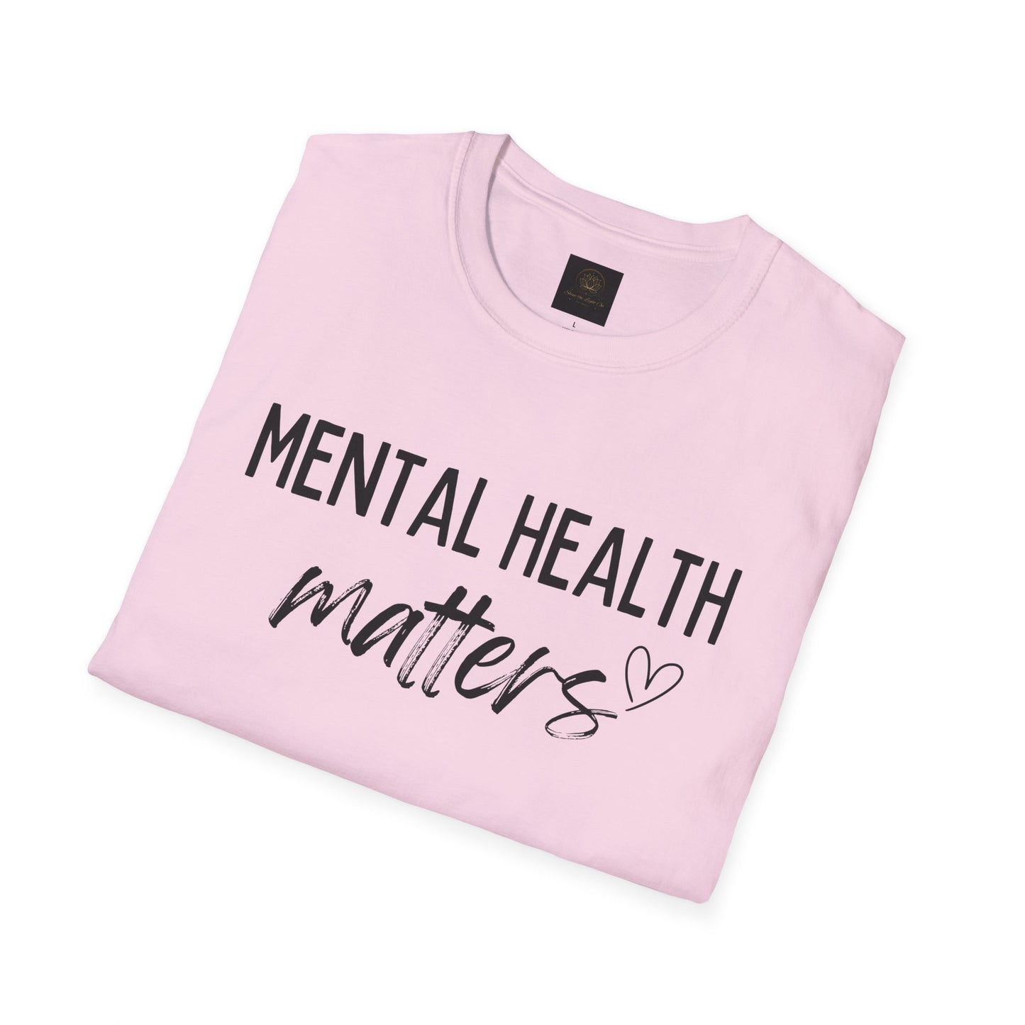 Mental Health Matters Unisex Softstyle T-Shirt, Inspirational Tee, Self-Care Gift, Awareness Apparel, Casual Wear