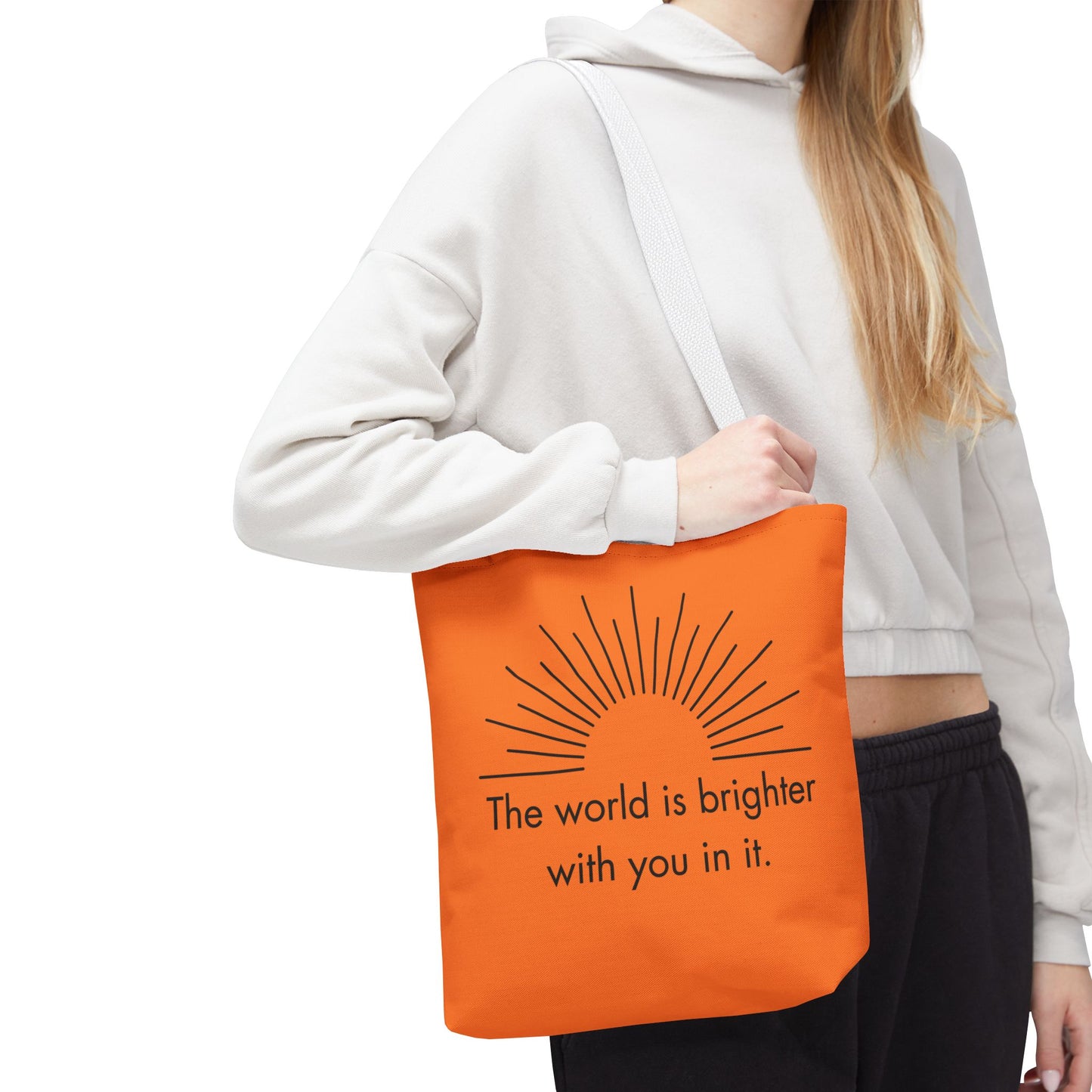 Sunrise Inspiration Tote Bag - Motivational Quote, Beach Bag, Gift for Her, Eco-Friendly Shopping, Summer Vibes