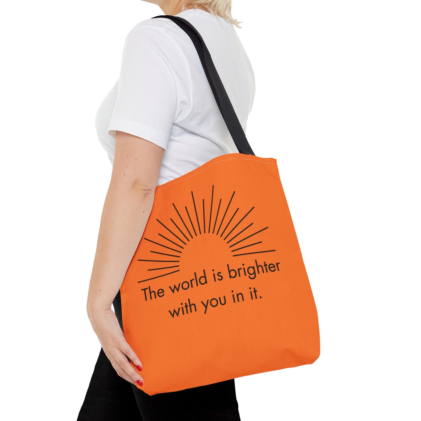 Sunrise Inspiration Tote Bag - Motivational Quote, Beach Bag, Gift for Her, Eco-Friendly Shopping, Summer Vibes