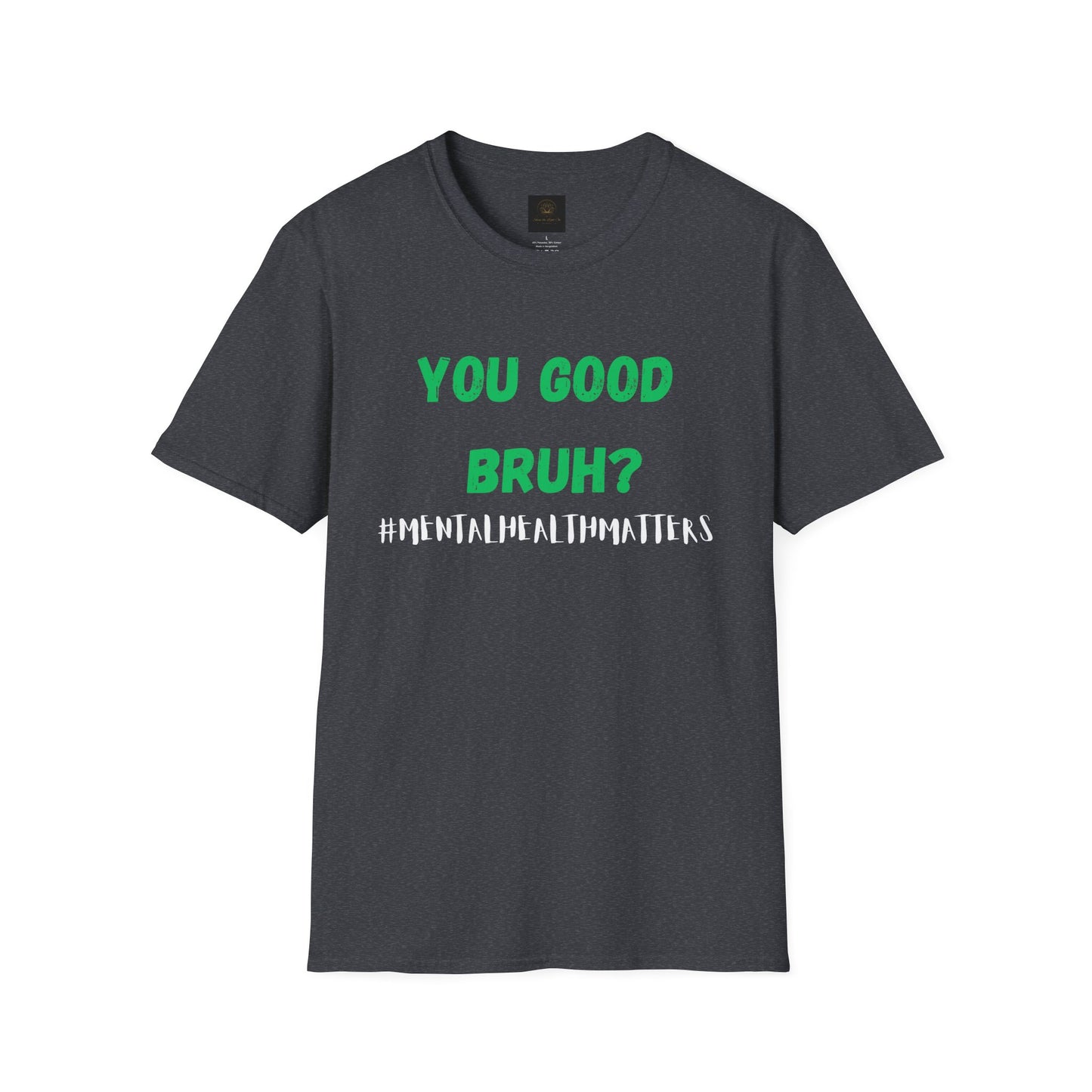 Mental Health Matters T-Shirt, Unisex Softstyle Tee, Casual Wear, Self-Care Apparel, Gift for Friends, Awareness Shirt
