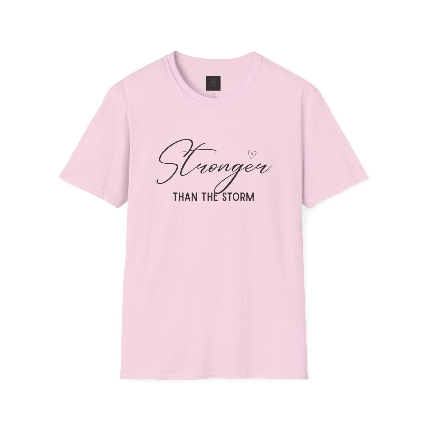 Stronger Than the Storm Motivational Unisex T-Shirt, Inspirational Tee, Gift for Her, Strength Quote Shirt, Uplifting Apparel, Casual Wear