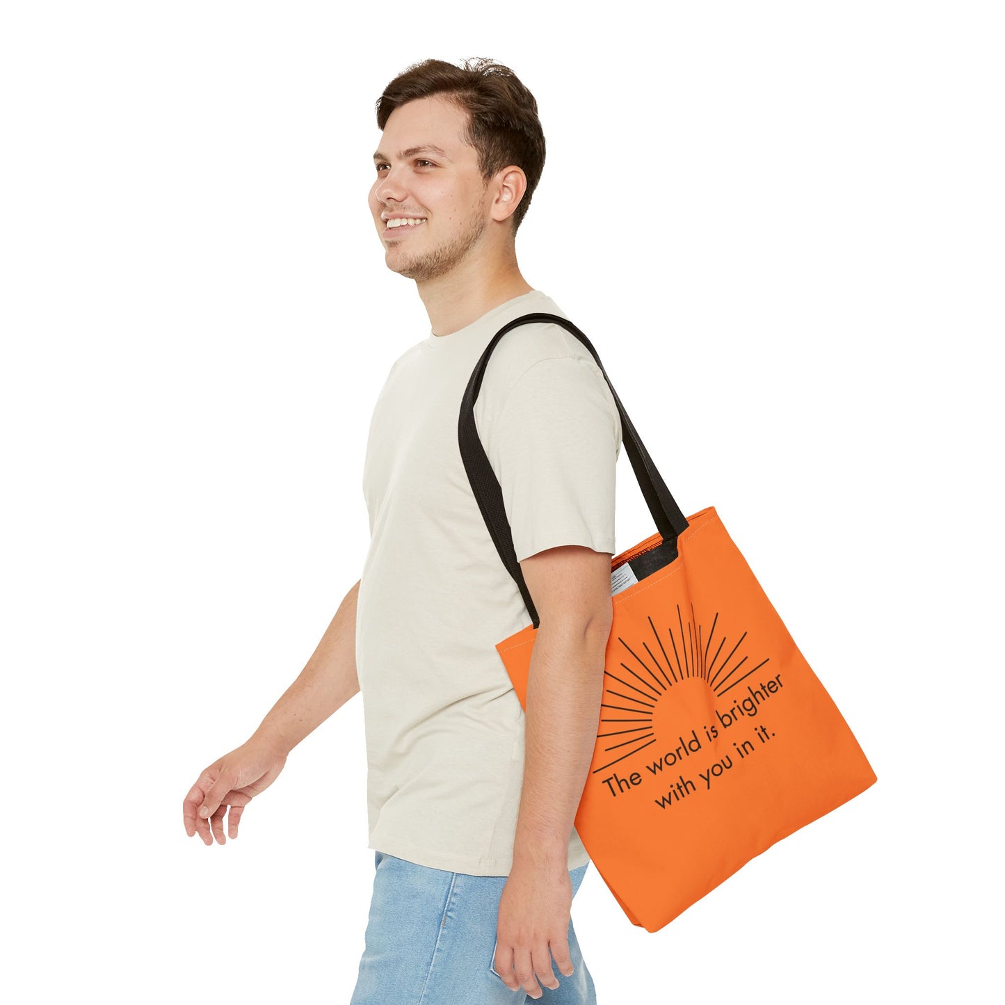 Sunrise Inspiration Tote Bag - Motivational Quote, Beach Bag, Gift for Her, Eco-Friendly Shopping, Summer Vibes