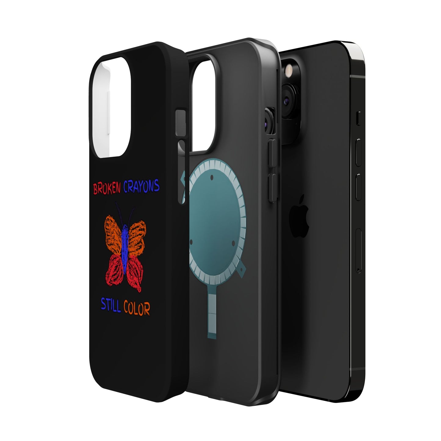 Inspirational Magnetic Tough Cases, Butterfly Phone Case, Motivational Phone Cover, Unique Gift for Her, Colorful Phone Accessories