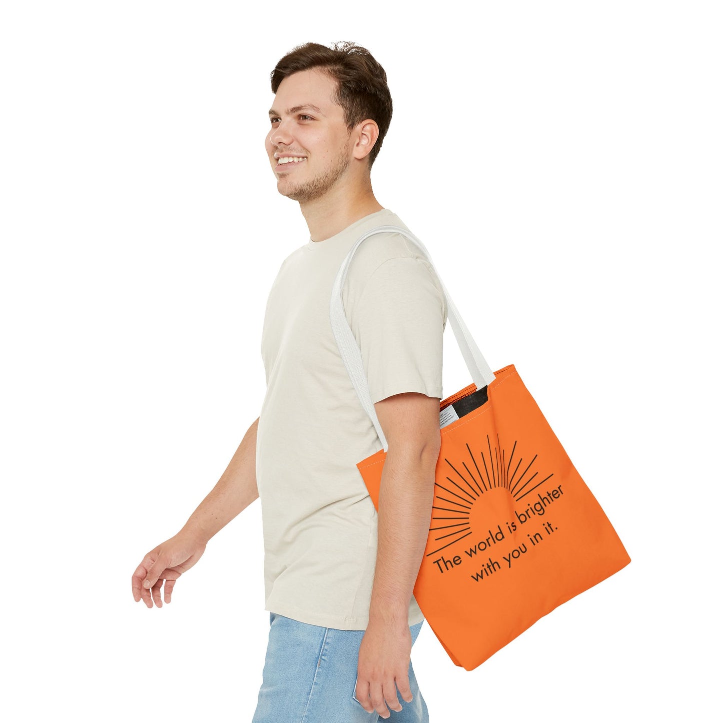 Sunrise Inspiration Tote Bag - Motivational Quote, Beach Bag, Gift for Her, Eco-Friendly Shopping, Summer Vibes