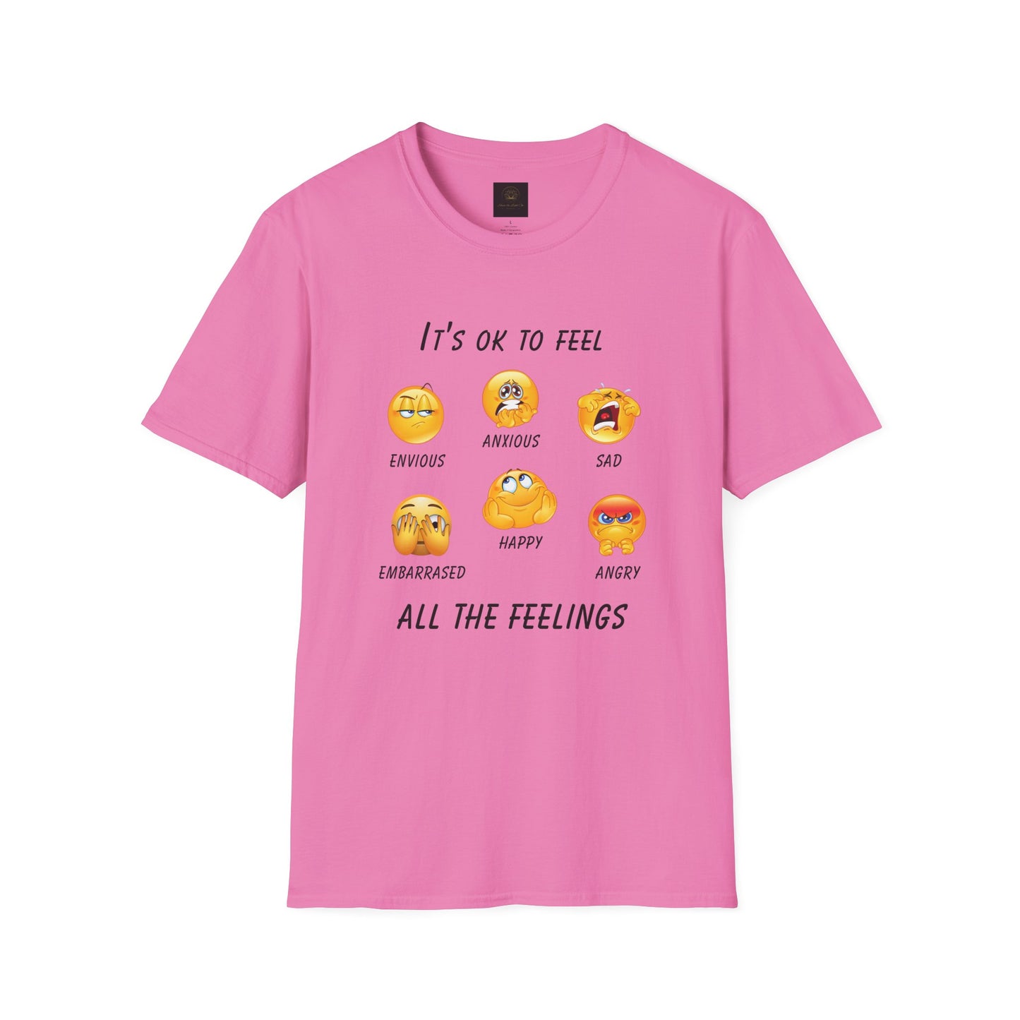 Emotional Awareness T-Shirt, Feelings Tee, Unisex Graphic Tee, Comfortable Everyday Wear, Gift for Friends and Family