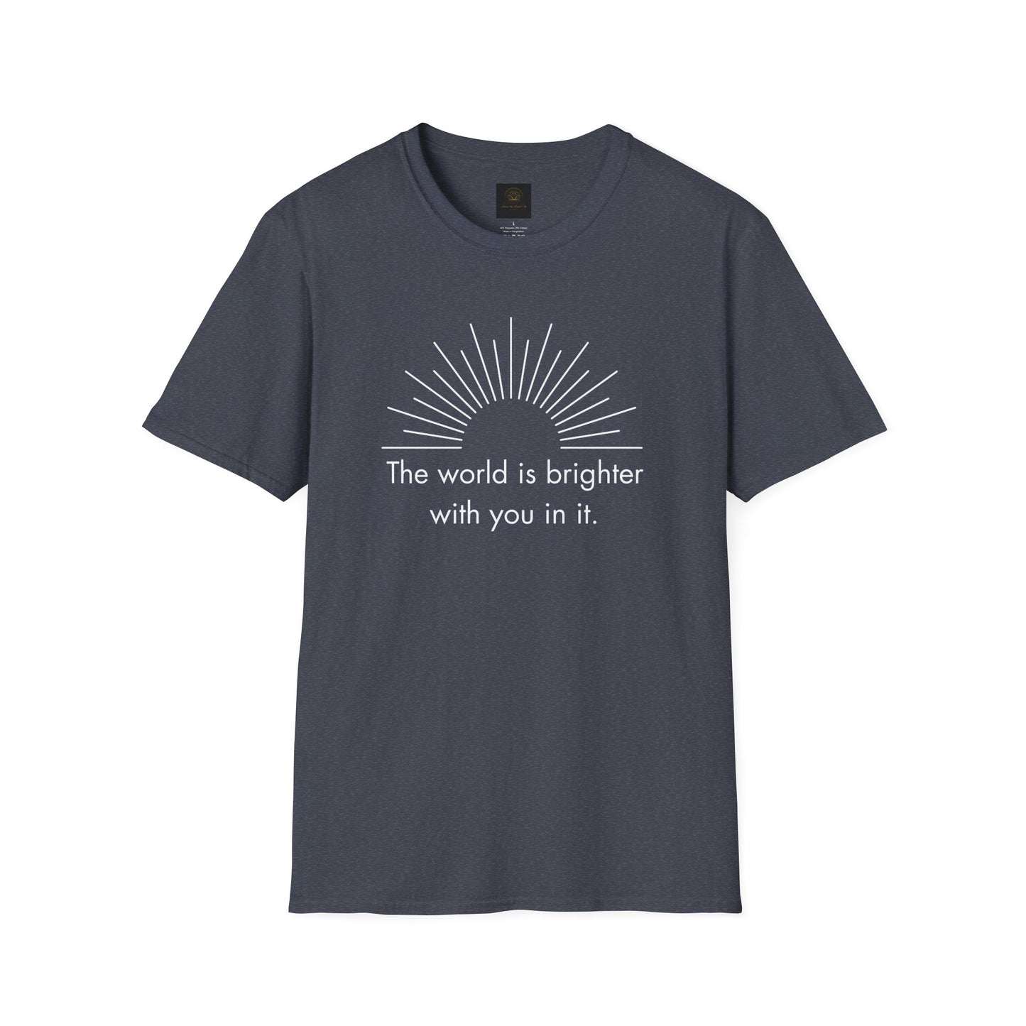 Inspirational Sun Graphic T-Shirt, Positive Quote Tee, Everyday Casual Wear, Gift for Friends, Unisex Apparel