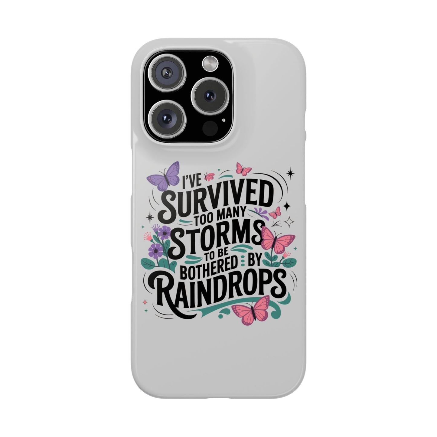 Inspirational Slim Phone Cases, Motivational Phone Cover, Butterfly Phone Case, Perfect Gift for Nature Lovers, Uplifting Phone Accessory