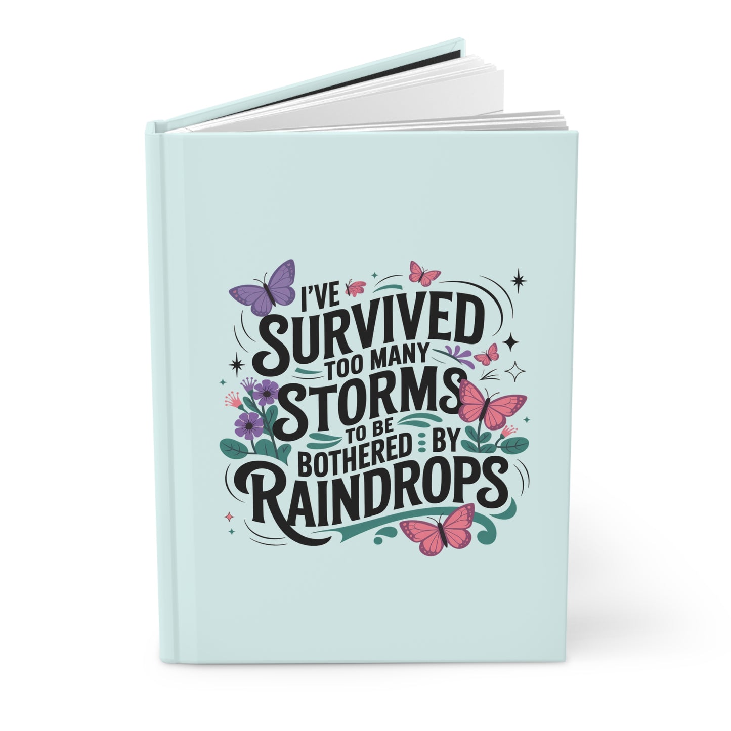 Inspirational Hardcover Journal, Butterfly Design