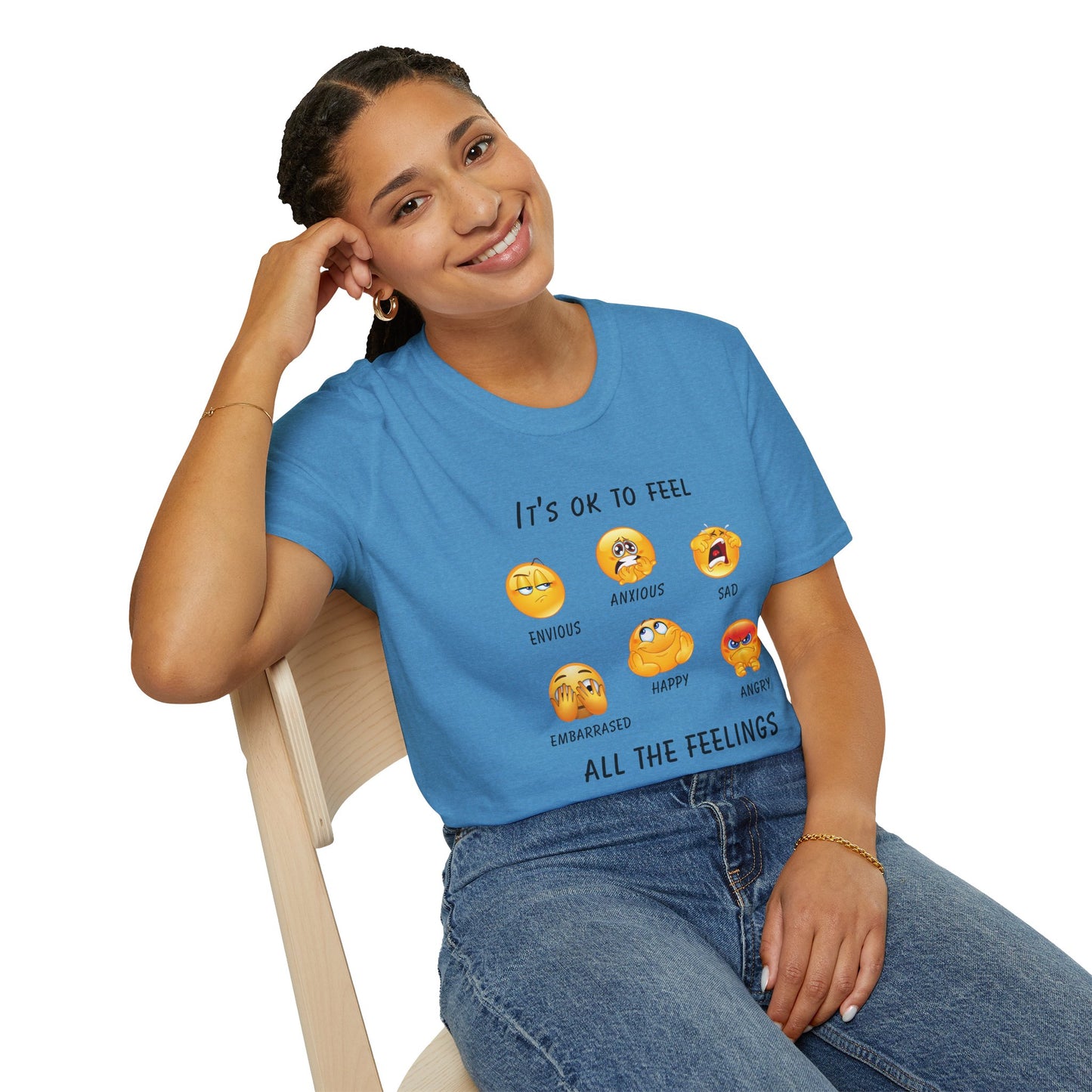 Emotional Awareness T-Shirt, Feelings Tee, Unisex Graphic Tee, Comfortable Everyday Wear, Gift for Friends and Family