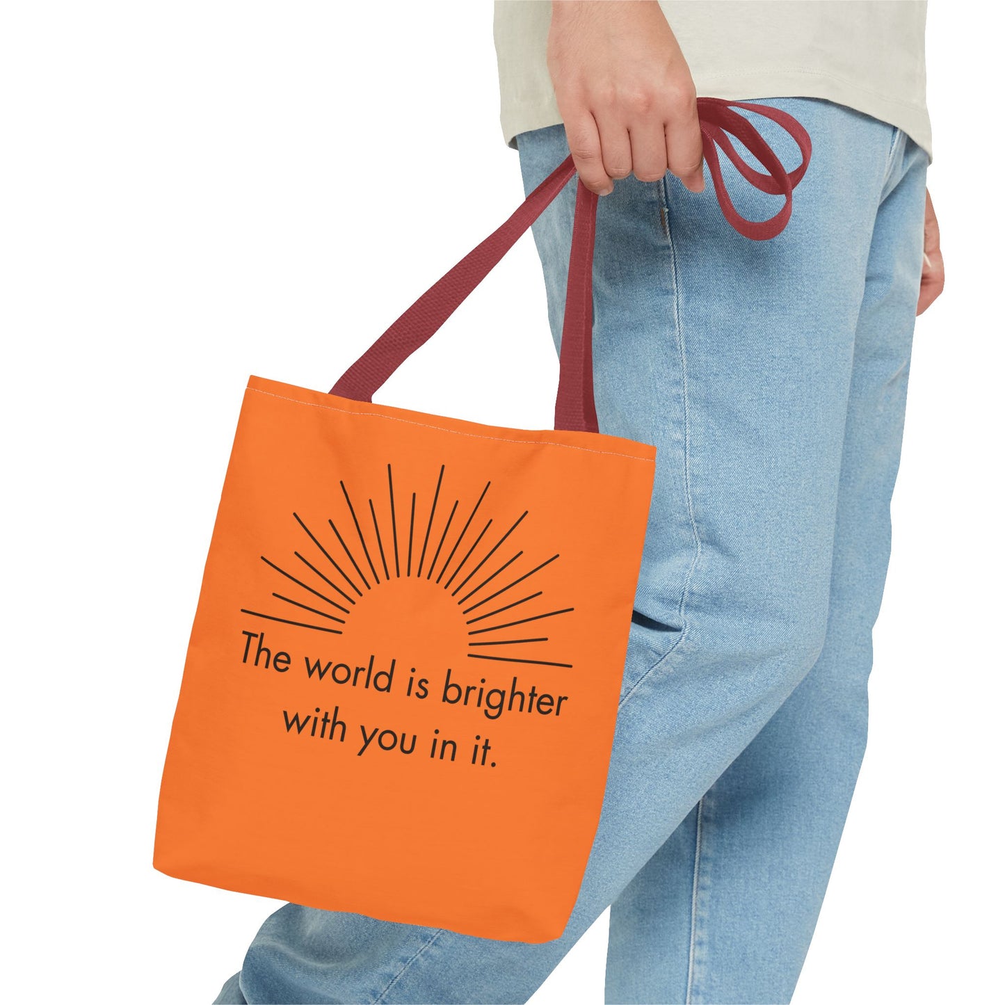 Sunrise Inspiration Tote Bag - Motivational Quote, Beach Bag, Gift for Her, Eco-Friendly Shopping, Summer Vibes