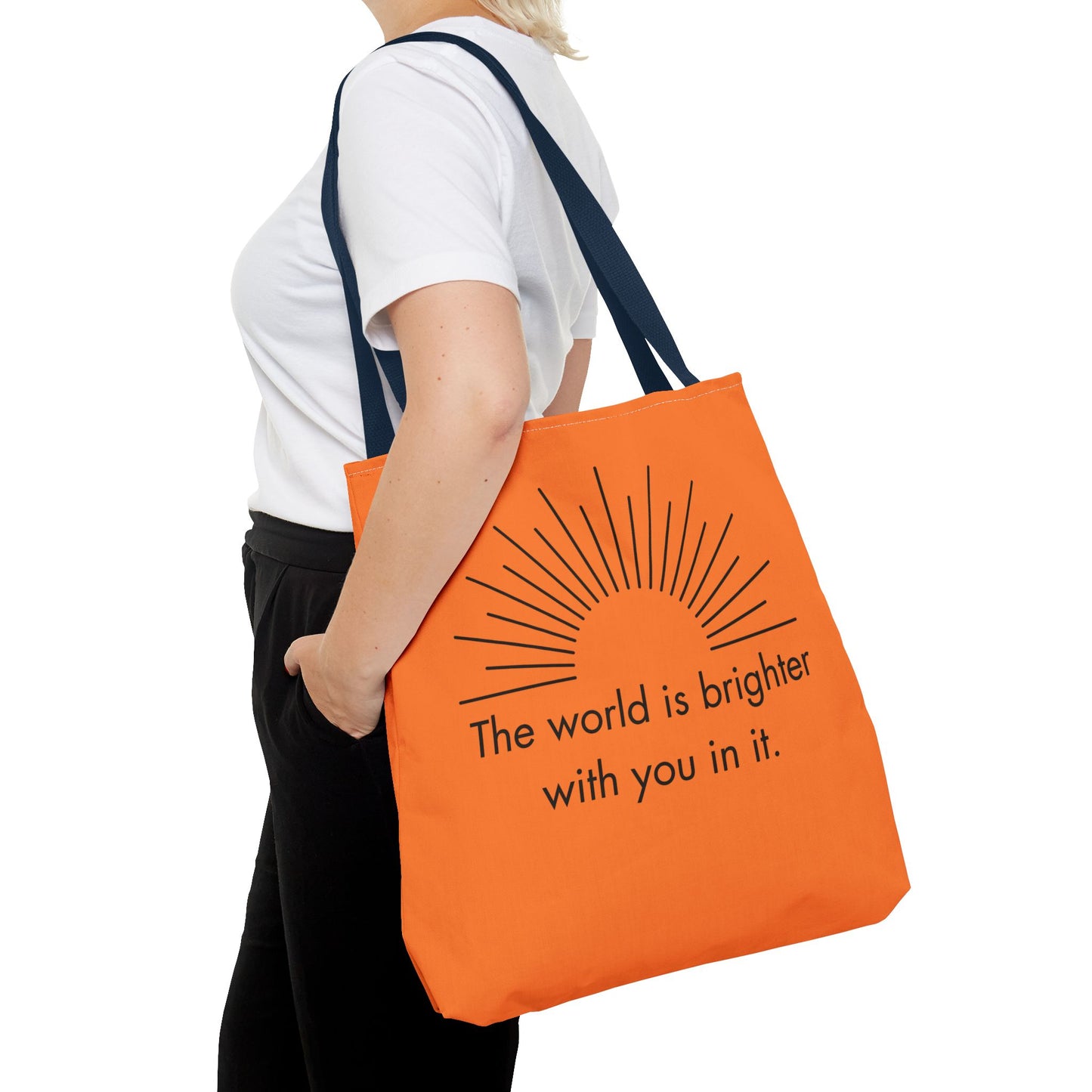 Sunrise Inspiration Tote Bag - Motivational Quote, Beach Bag, Gift for Her, Eco-Friendly Shopping, Summer Vibes