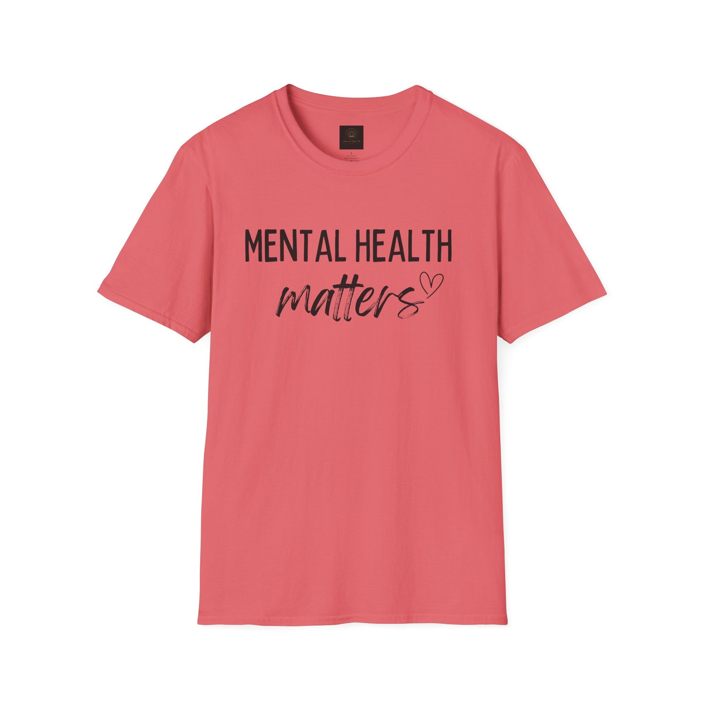 Mental Health Matters Unisex Softstyle T-Shirt, Inspirational Tee, Self-Care Gift, Awareness Apparel, Casual Wear