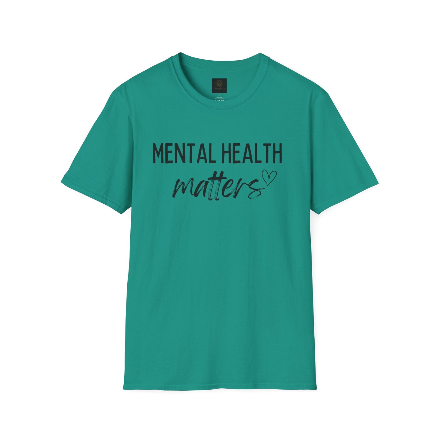 Mental Health Matters Unisex Softstyle T-Shirt, Inspirational Tee, Self-Care Gift, Awareness Apparel, Casual Wear
