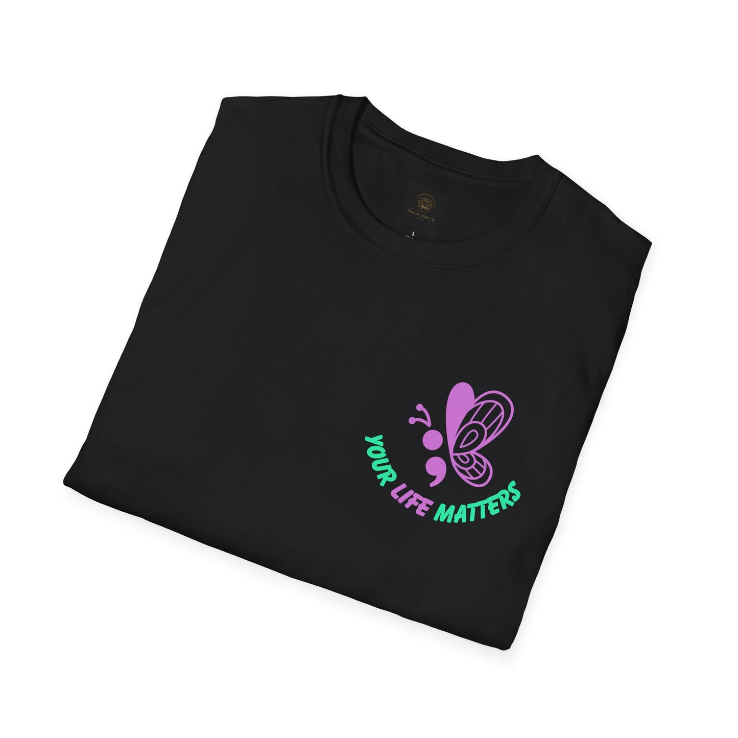 Butterfly Awareness T-Shirt | Unisex Softstyle Tee | No Story Should End Too Soon | Inspirational Gift for Support, Hope, and Remembrance