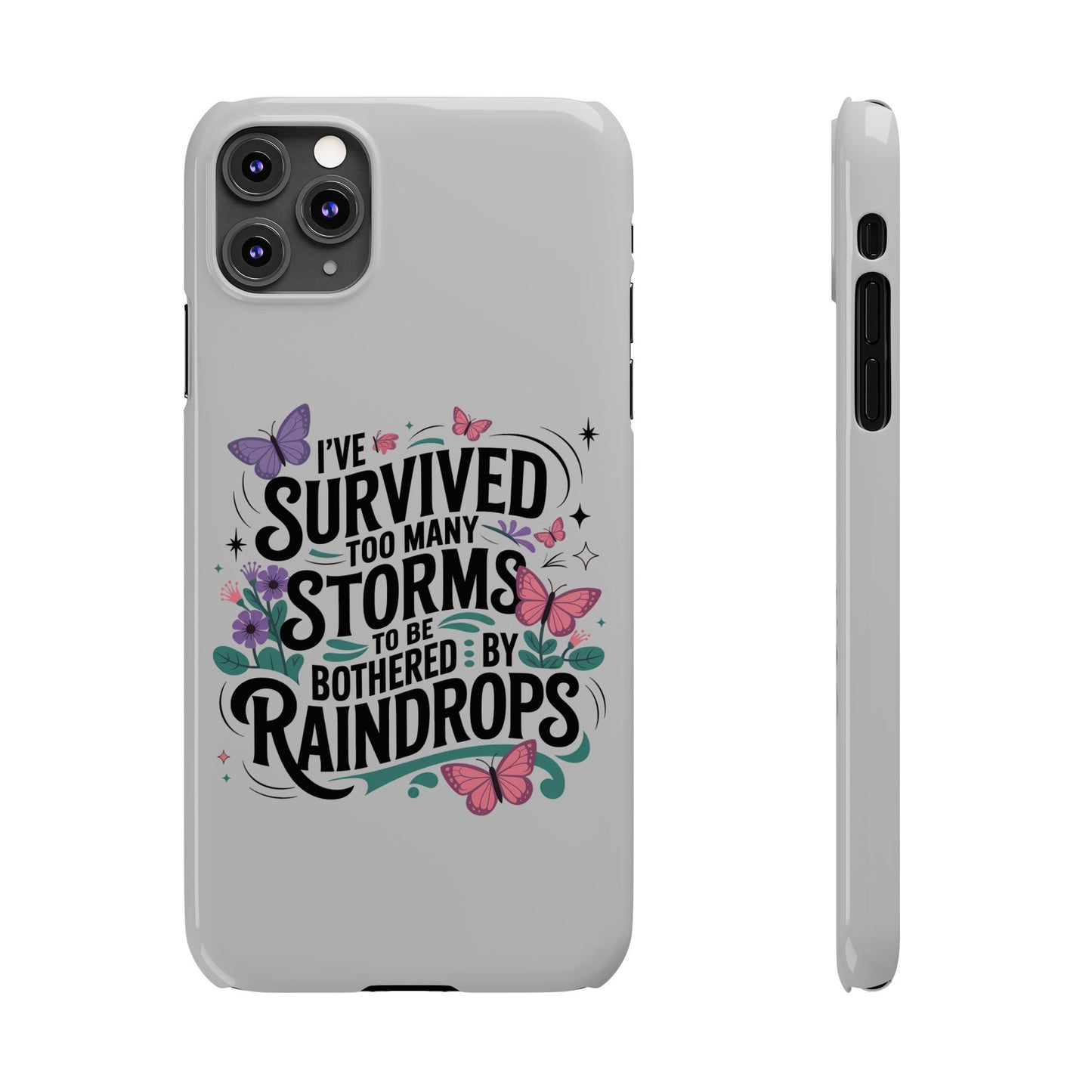 Inspirational Slim Phone Cases, Motivational Phone Cover, Butterfly Phone Case, Perfect Gift for Nature Lovers, Uplifting Phone Accessory