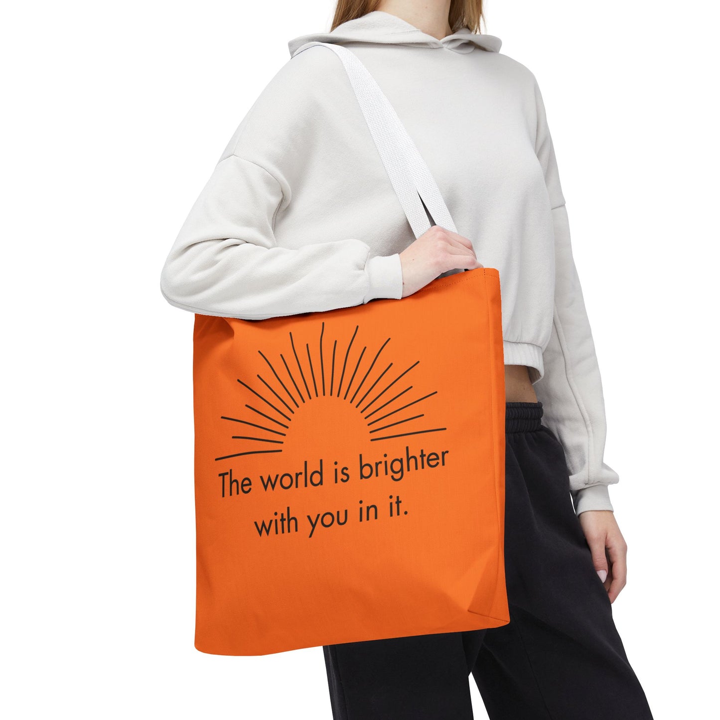 Sunrise Inspiration Tote Bag - Motivational Quote, Beach Bag, Gift for Her, Eco-Friendly Shopping, Summer Vibes