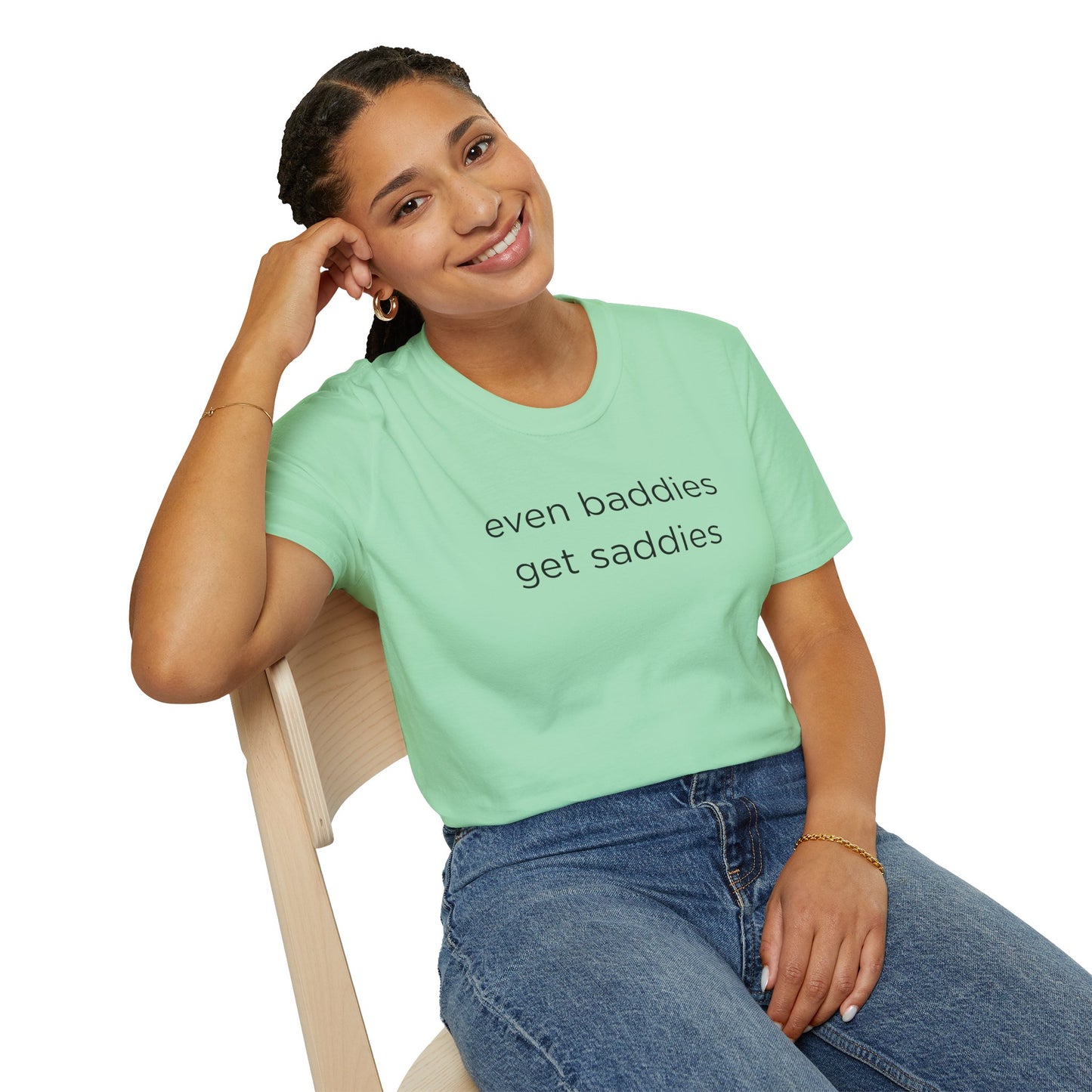 Unisex Softstyle T-Shirt: Fun and Quirky Tee for Baddies, Casual Wear, Birthday Gift, Trendy Fashion, Unique Gift Idea, Everyday Comfort