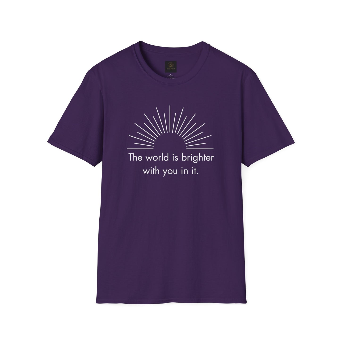 Inspirational Sun Graphic T-Shirt, Positive Quote Tee, Everyday Casual Wear, Gift for Friends, Unisex Apparel