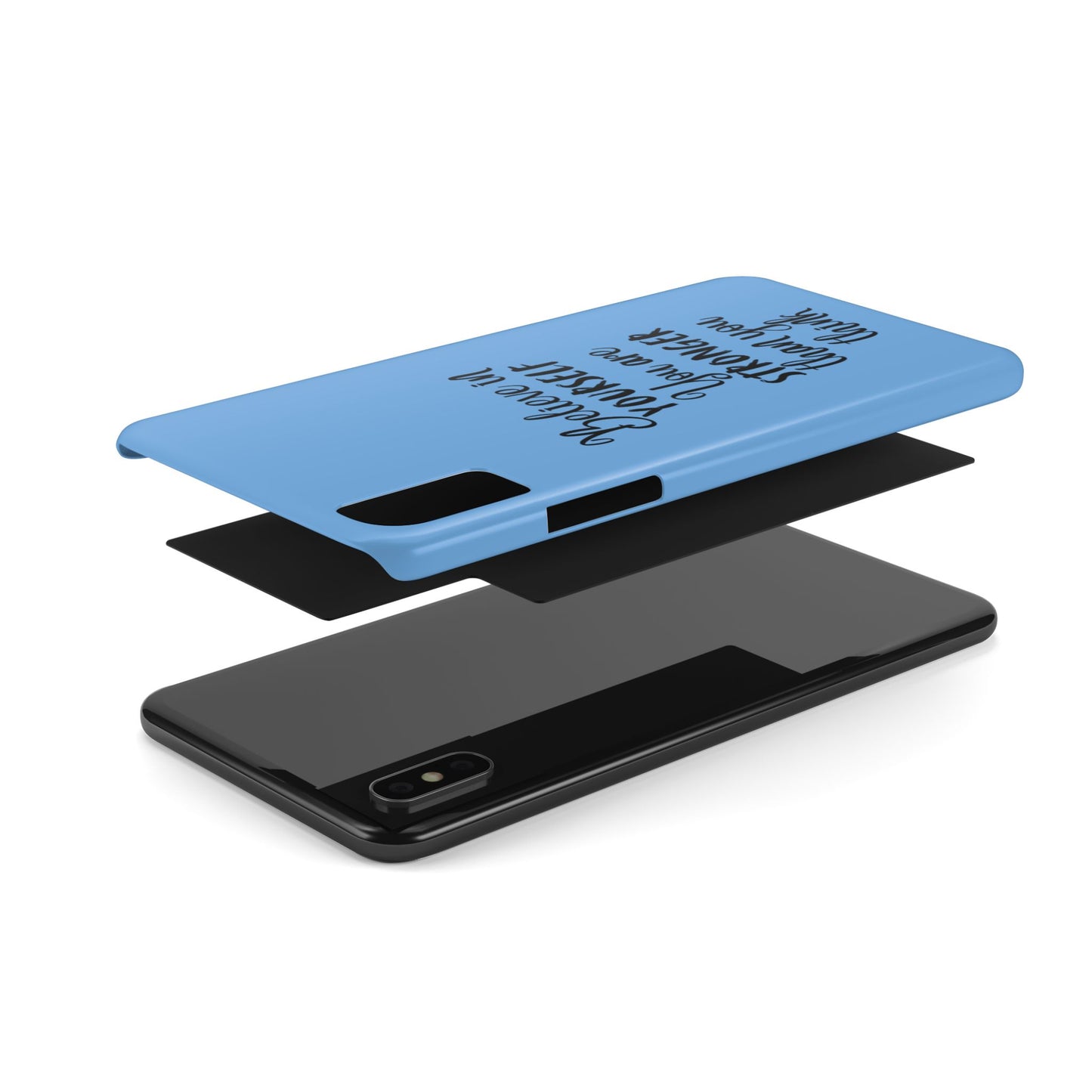 Inspiring Slim Phone Case - Believe in Yourself, Motivational Gift for Students, Friends, Self-Love, Encouragement