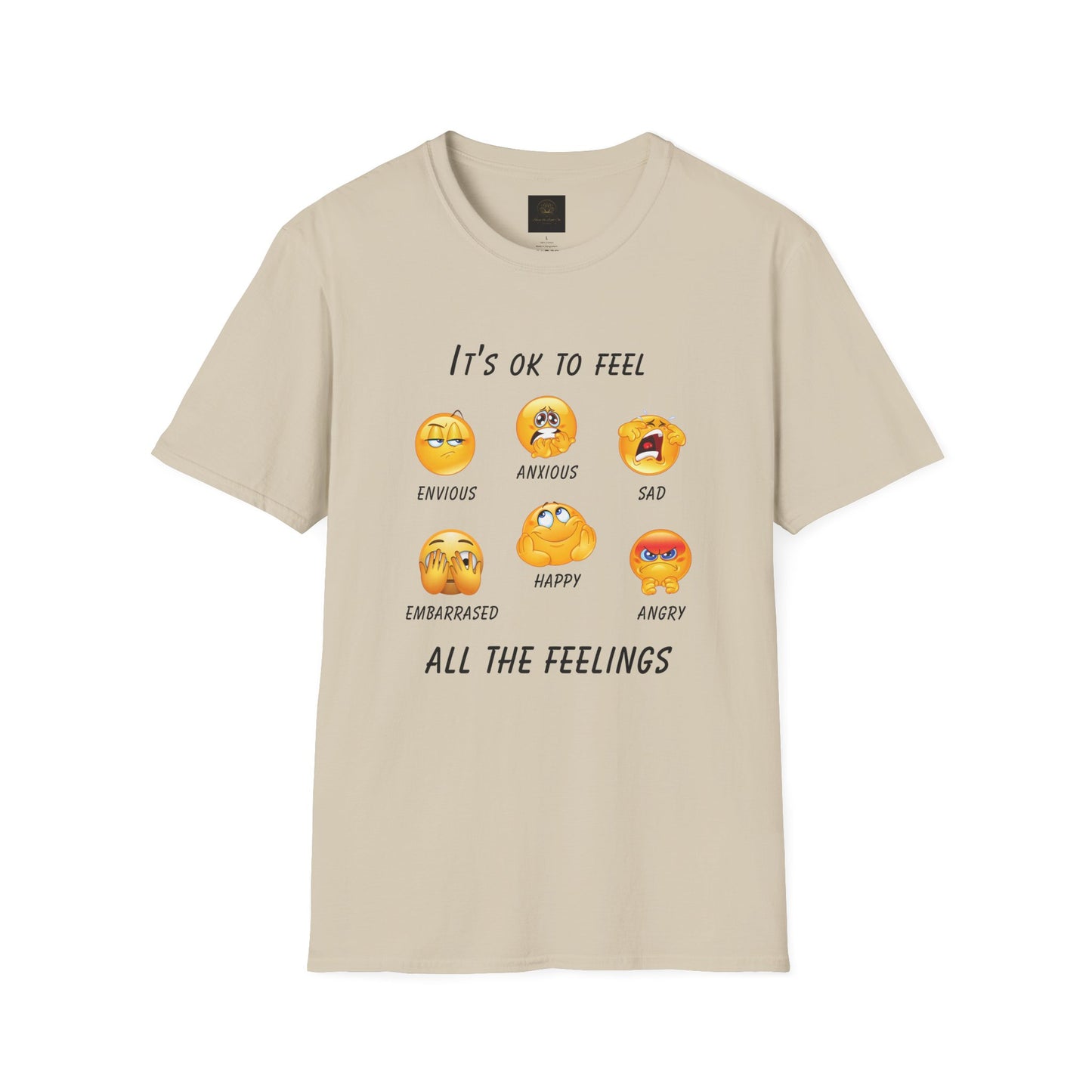 Emotional Awareness T-Shirt, Feelings Tee, Unisex Graphic Tee, Comfortable Everyday Wear, Gift for Friends and Family
