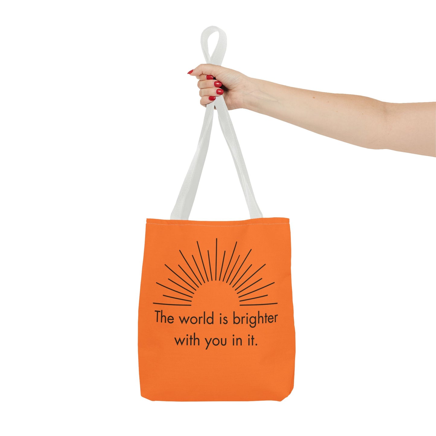 Sunrise Inspiration Tote Bag - Motivational Quote, Beach Bag, Gift for Her, Eco-Friendly Shopping, Summer Vibes