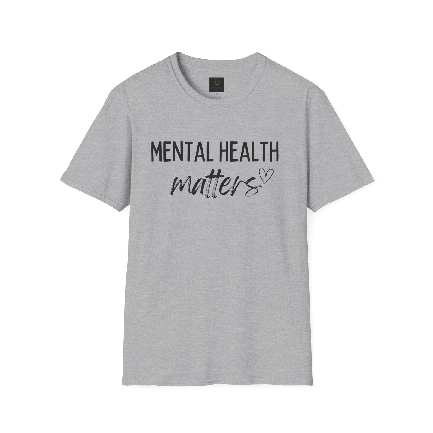 Mental Health Matters Unisex Softstyle T-Shirt, Inspirational Tee, Self-Care Gift, Awareness Apparel, Casual Wear