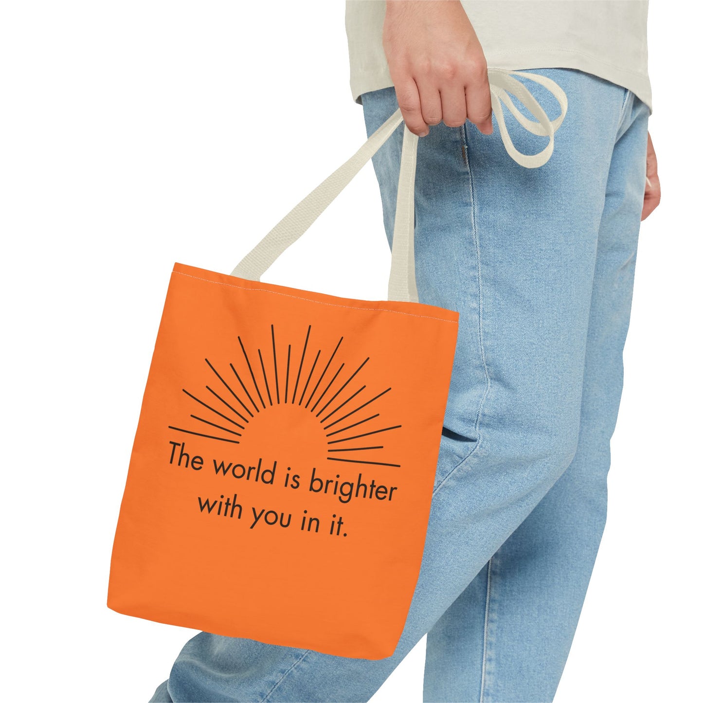 Sunrise Inspiration Tote Bag - Motivational Quote, Beach Bag, Gift for Her, Eco-Friendly Shopping, Summer Vibes