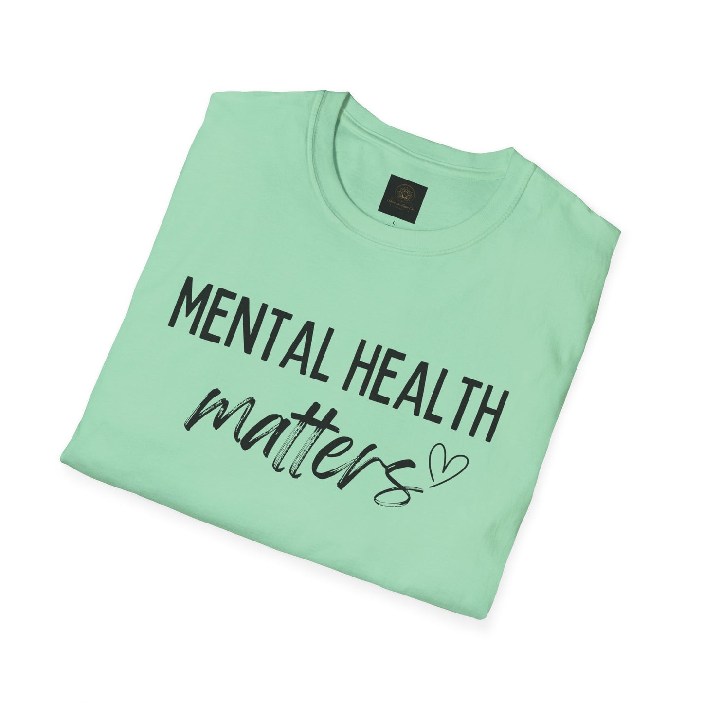 Mental Health Matters Unisex Softstyle T-Shirt, Inspirational Tee, Self-Care Gift, Awareness Apparel, Casual Wear