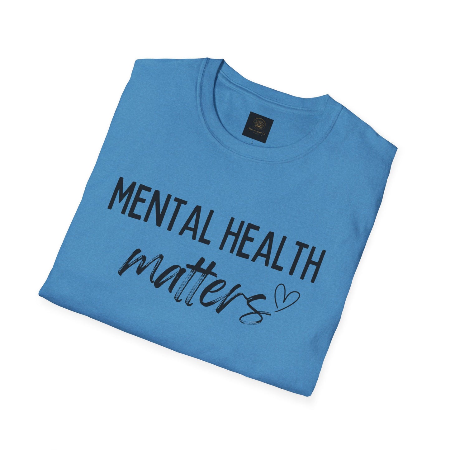 Mental Health Matters Unisex Softstyle T-Shirt, Inspirational Tee, Self-Care Gift, Awareness Apparel, Casual Wear