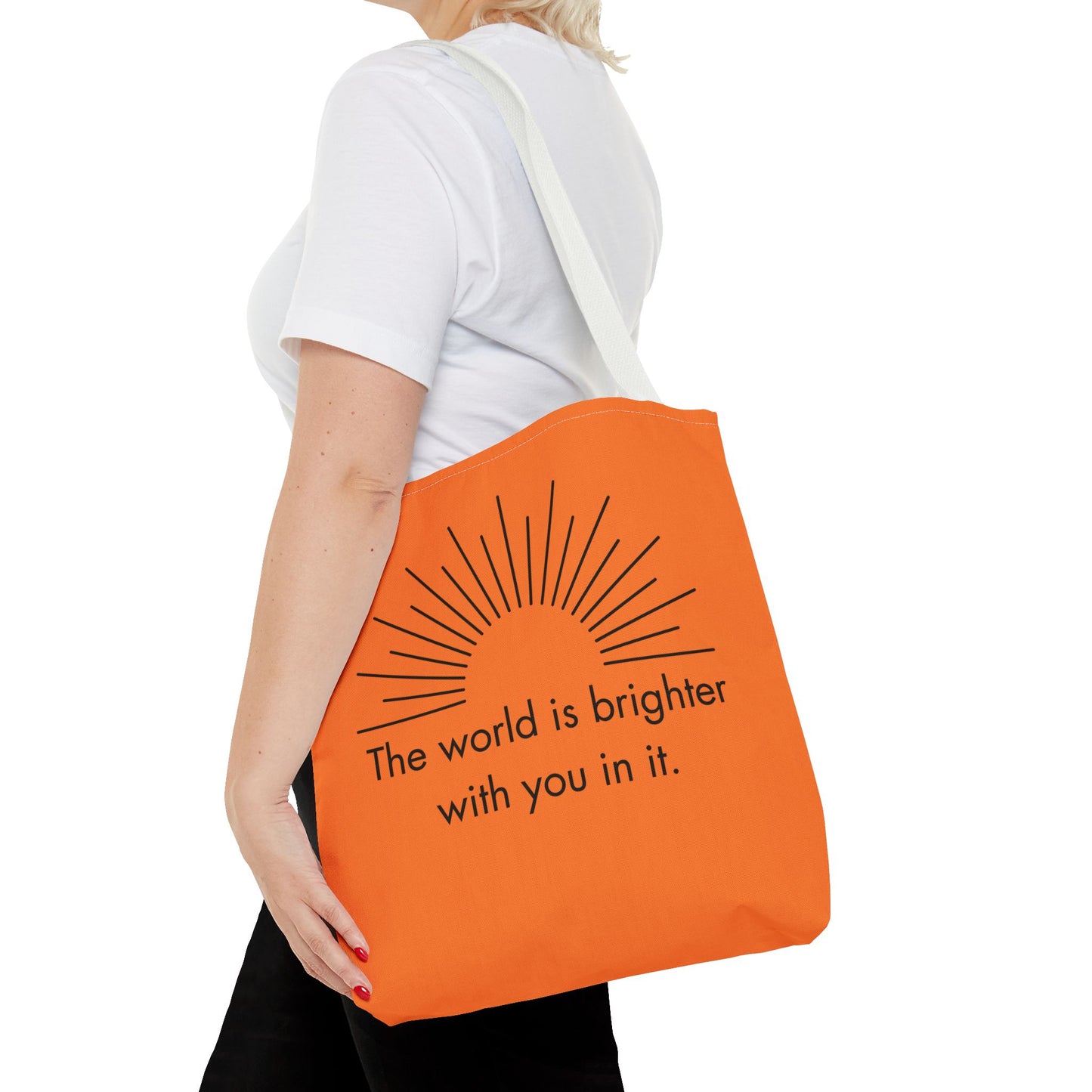 Sunrise Inspiration Tote Bag - Motivational Quote, Beach Bag, Gift for Her, Eco-Friendly Shopping, Summer Vibes