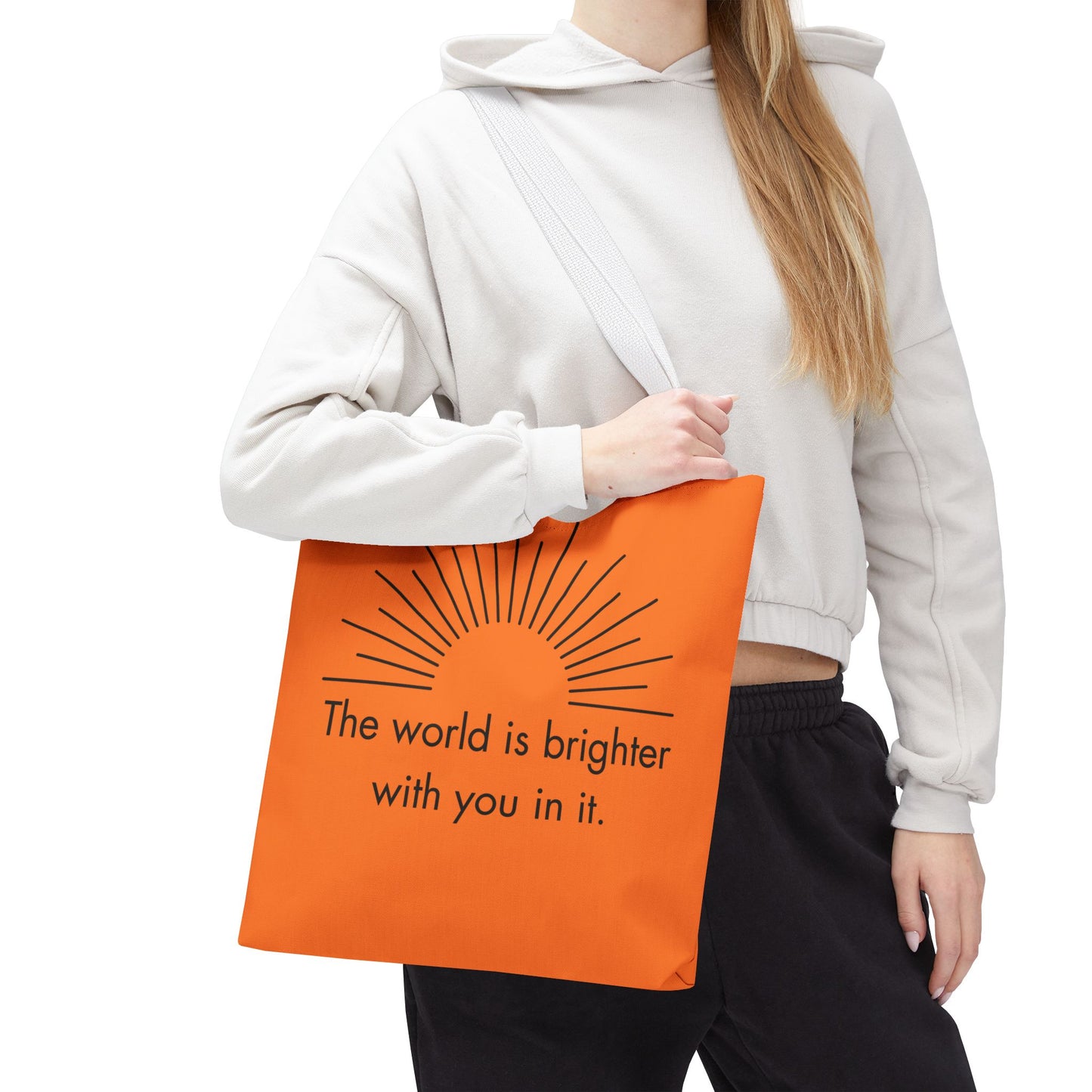Sunrise Inspiration Tote Bag - Motivational Quote, Beach Bag, Gift for Her, Eco-Friendly Shopping, Summer Vibes