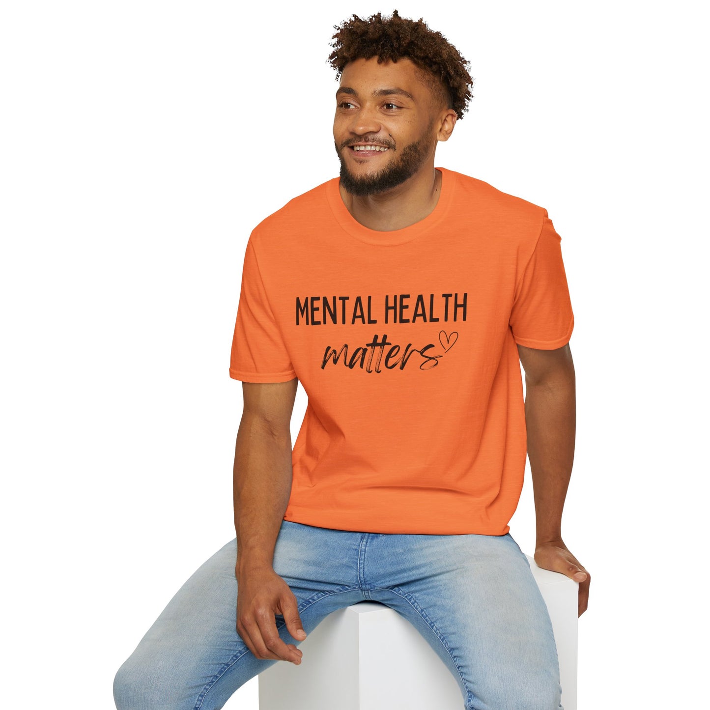 Mental Health Matters Unisex Softstyle T-Shirt, Inspirational Tee, Self-Care Gift, Awareness Apparel, Casual Wear