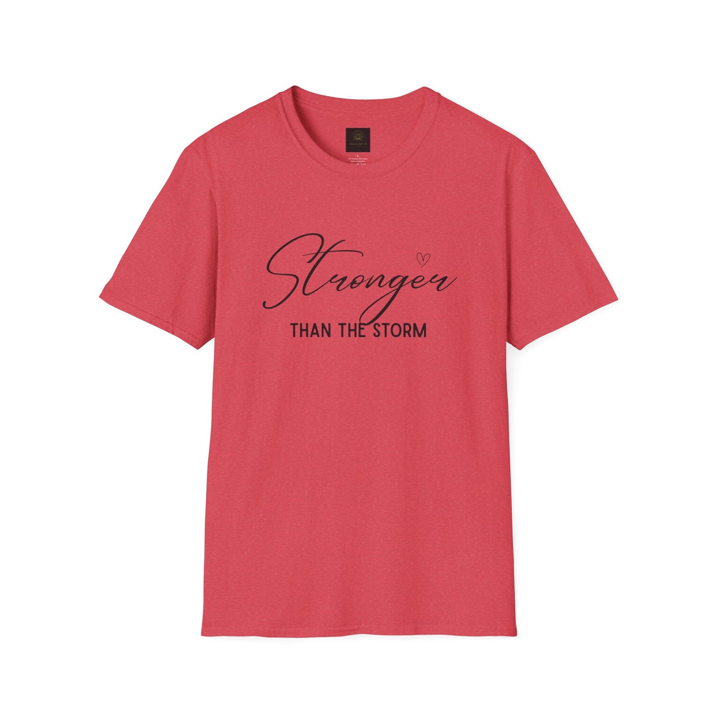 Stronger Than the Storm Motivational Unisex T-Shirt, Inspirational Tee, Gift for Her, Strength Quote Shirt, Uplifting Apparel, Casual Wear