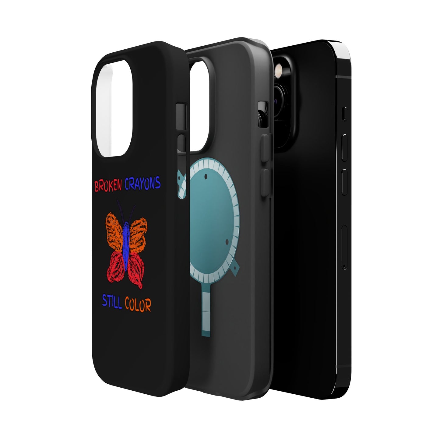 Inspirational Magnetic Tough Cases, Butterfly Phone Case, Motivational Phone Cover, Unique Gift for Her, Colorful Phone Accessories