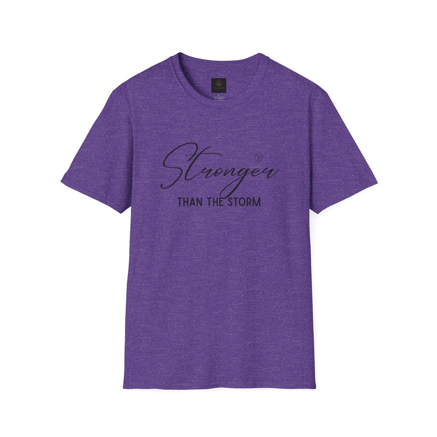 Stronger Than the Storm Motivational Unisex T-Shirt, Inspirational Tee, Gift for Her, Strength Quote Shirt, Uplifting Apparel, Casual Wear