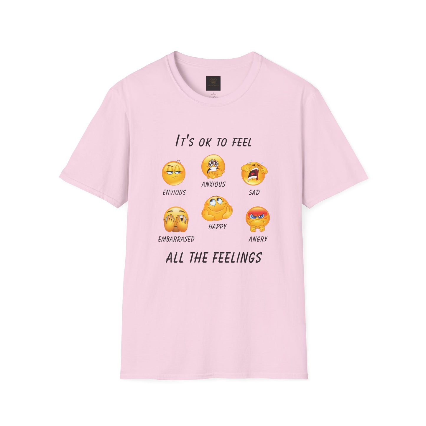 Emotional Awareness T-Shirt, Feelings Tee, Unisex Graphic Tee, Comfortable Everyday Wear, Gift for Friends and Family