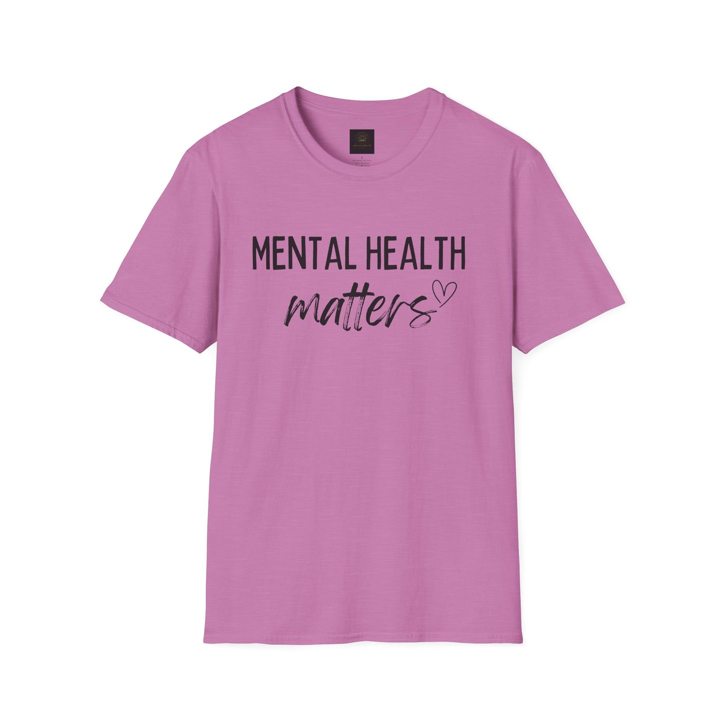 Mental Health Matters Unisex Softstyle T-Shirt, Inspirational Tee, Self-Care Gift, Awareness Apparel, Casual Wear