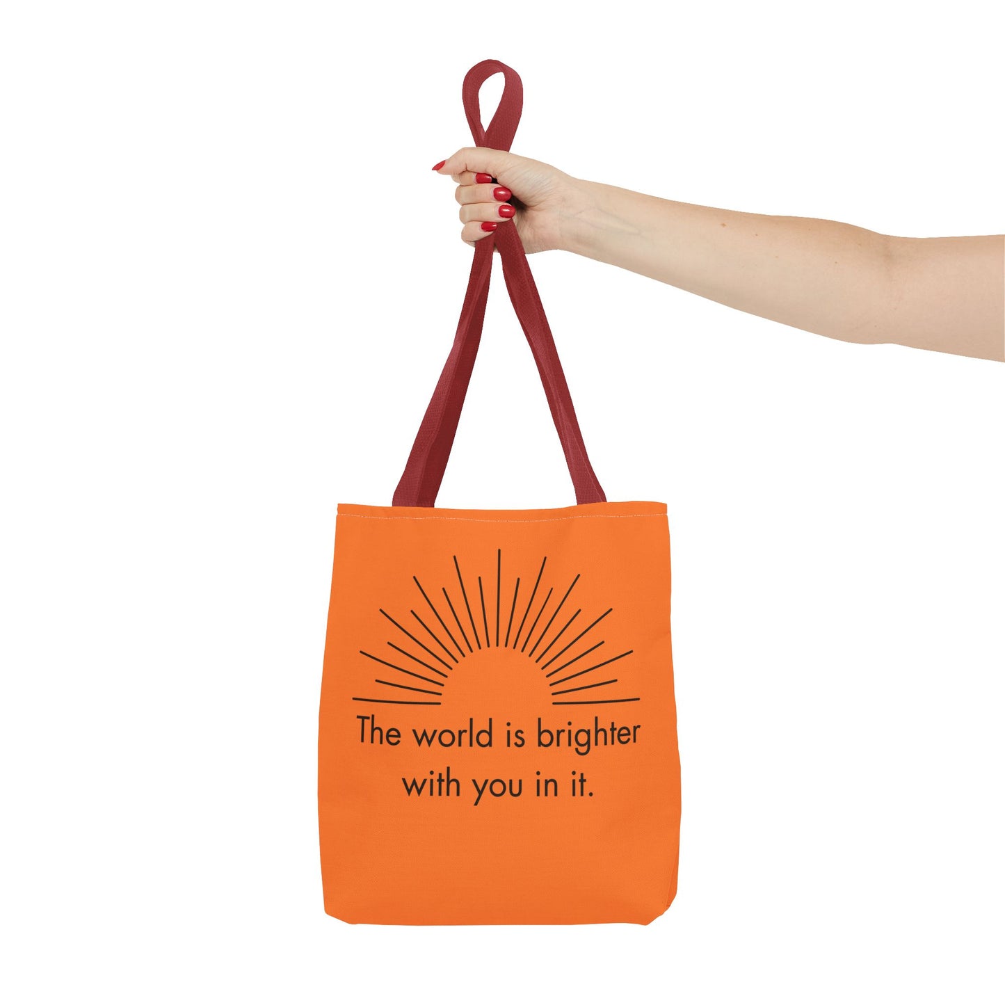 Sunrise Inspiration Tote Bag - Motivational Quote, Beach Bag, Gift for Her, Eco-Friendly Shopping, Summer Vibes