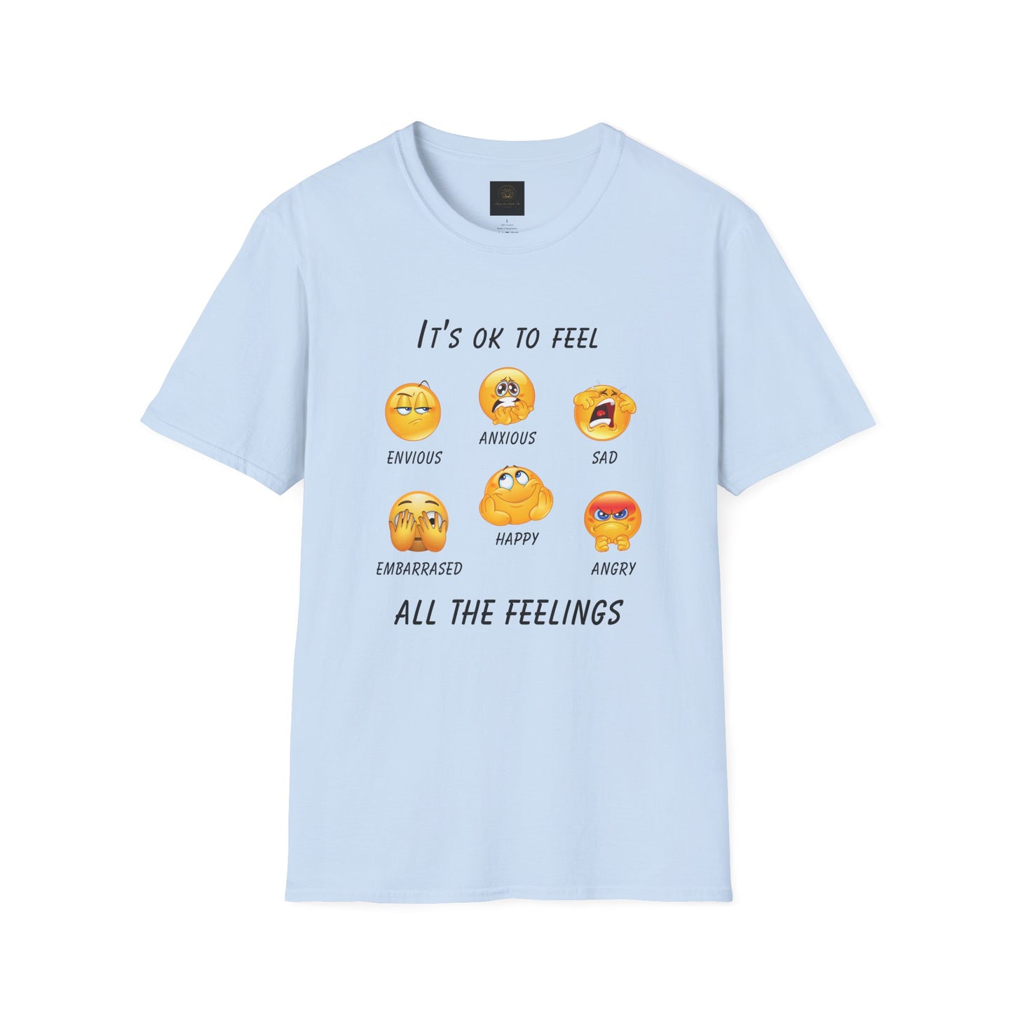 Emotional Awareness T-Shirt, Feelings Tee, Unisex Graphic Tee, Comfortable Everyday Wear, Gift for Friends and Family