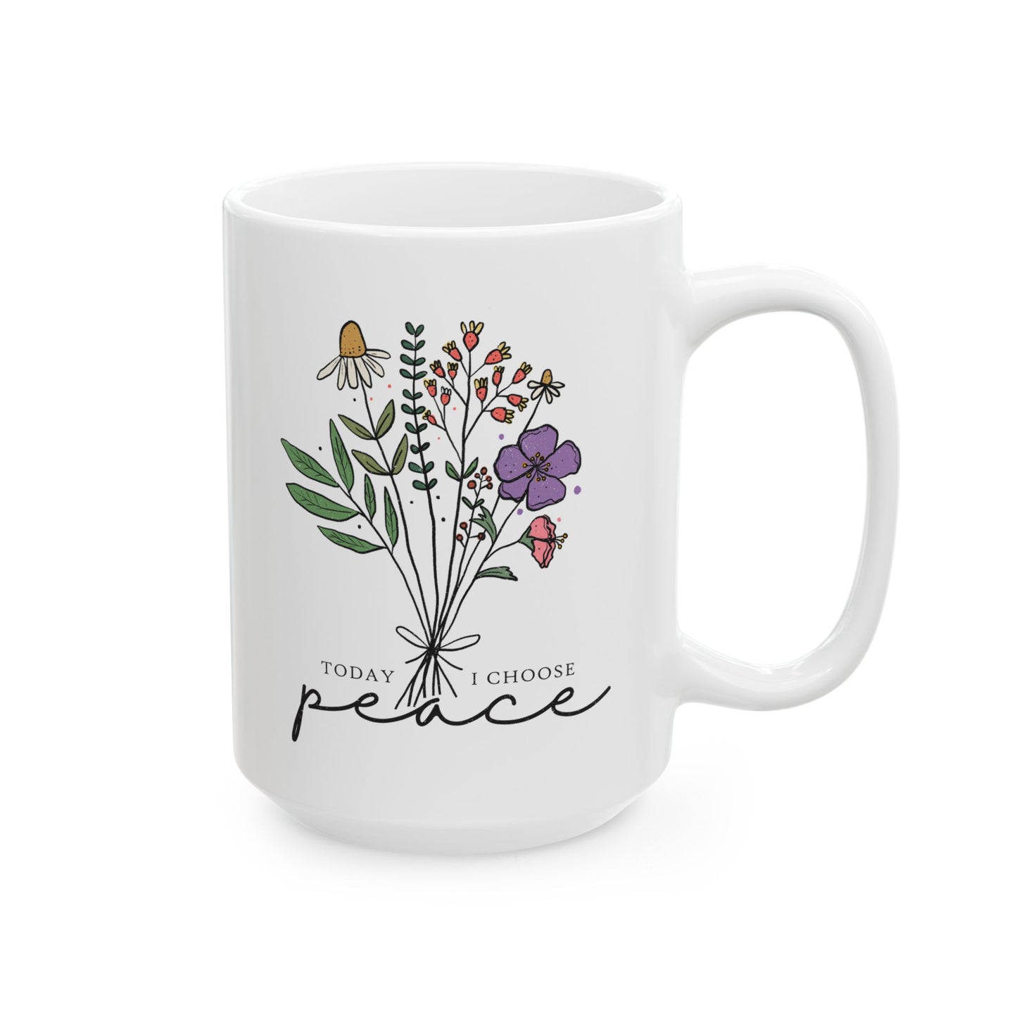 Ceramic I Choose Peace Mug