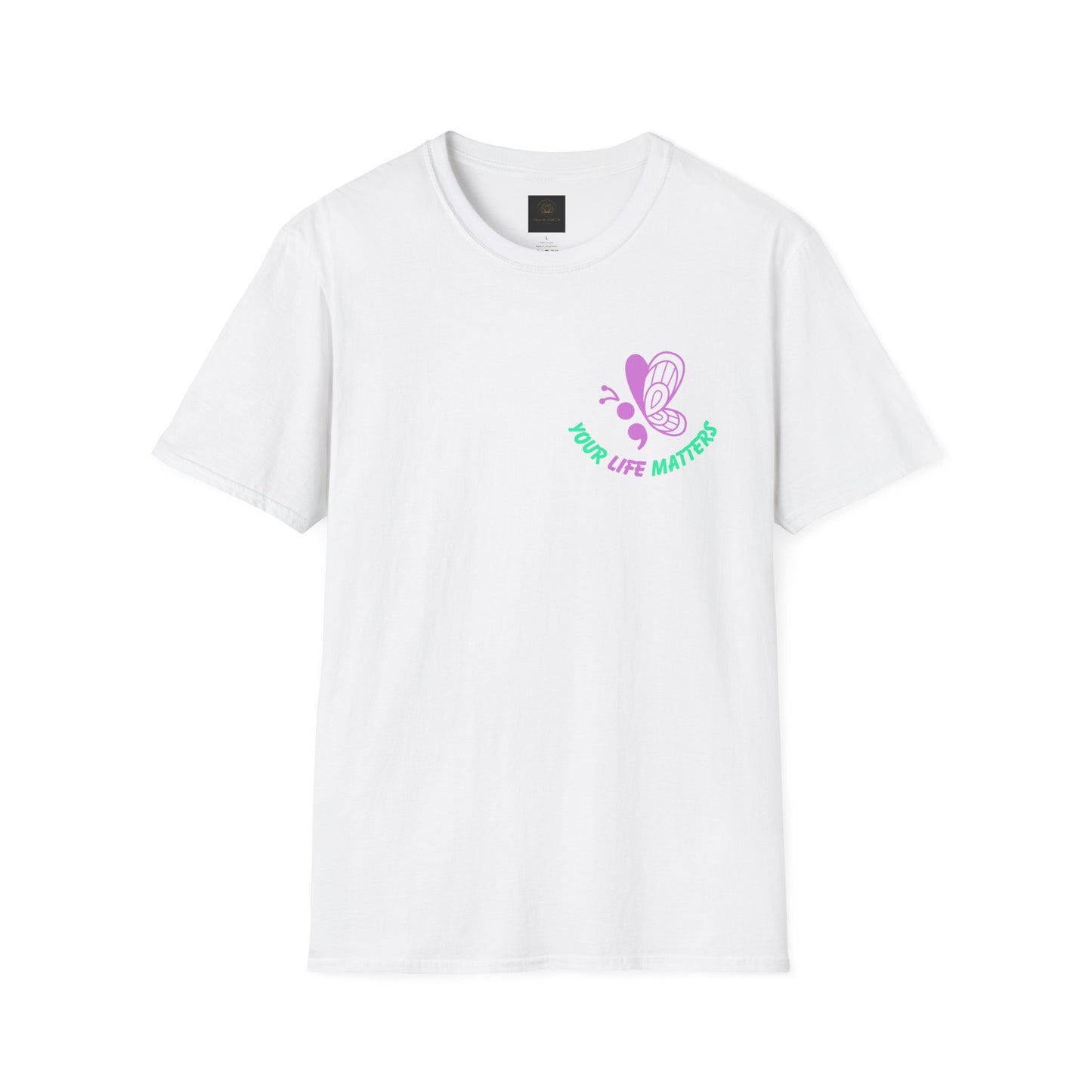 Butterfly Awareness T-Shirt | Unisex Softstyle Tee | No Story Should End Too Soon | Inspirational Gift for Support, Hope, and Remembrance