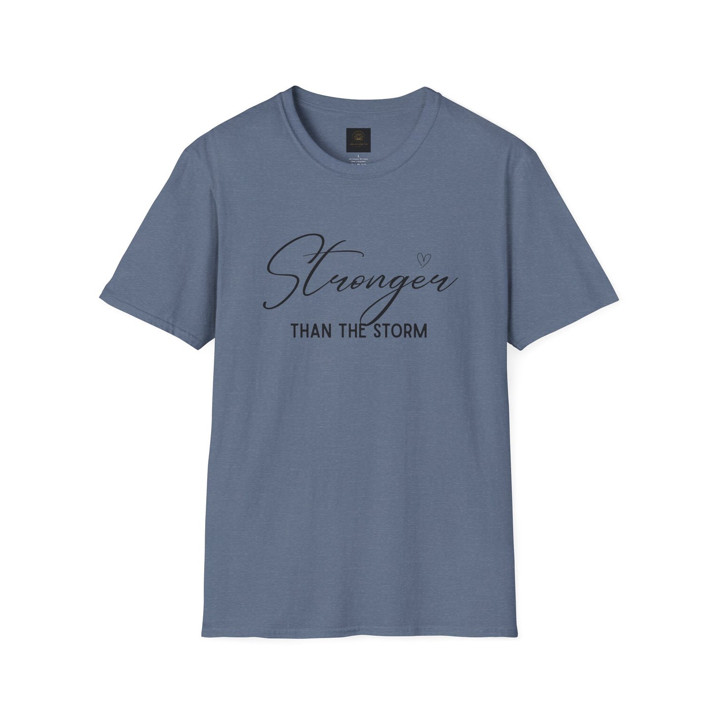 Stronger Than the Storm Motivational Unisex T-Shirt, Inspirational Tee, Gift for Her, Strength Quote Shirt, Uplifting Apparel, Casual Wear