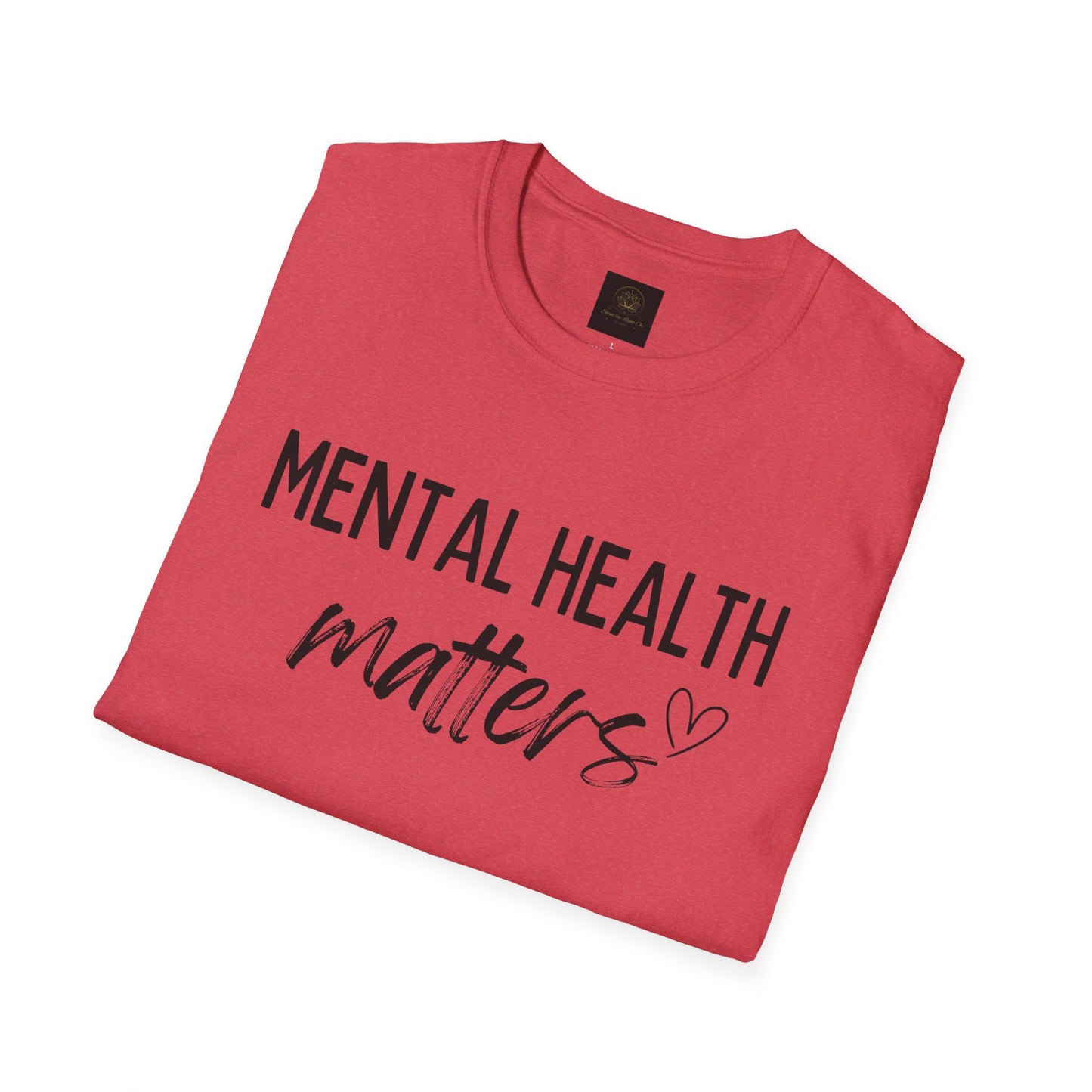 Mental Health Matters Unisex Softstyle T-Shirt, Inspirational Tee, Self-Care Gift, Awareness Apparel, Casual Wear