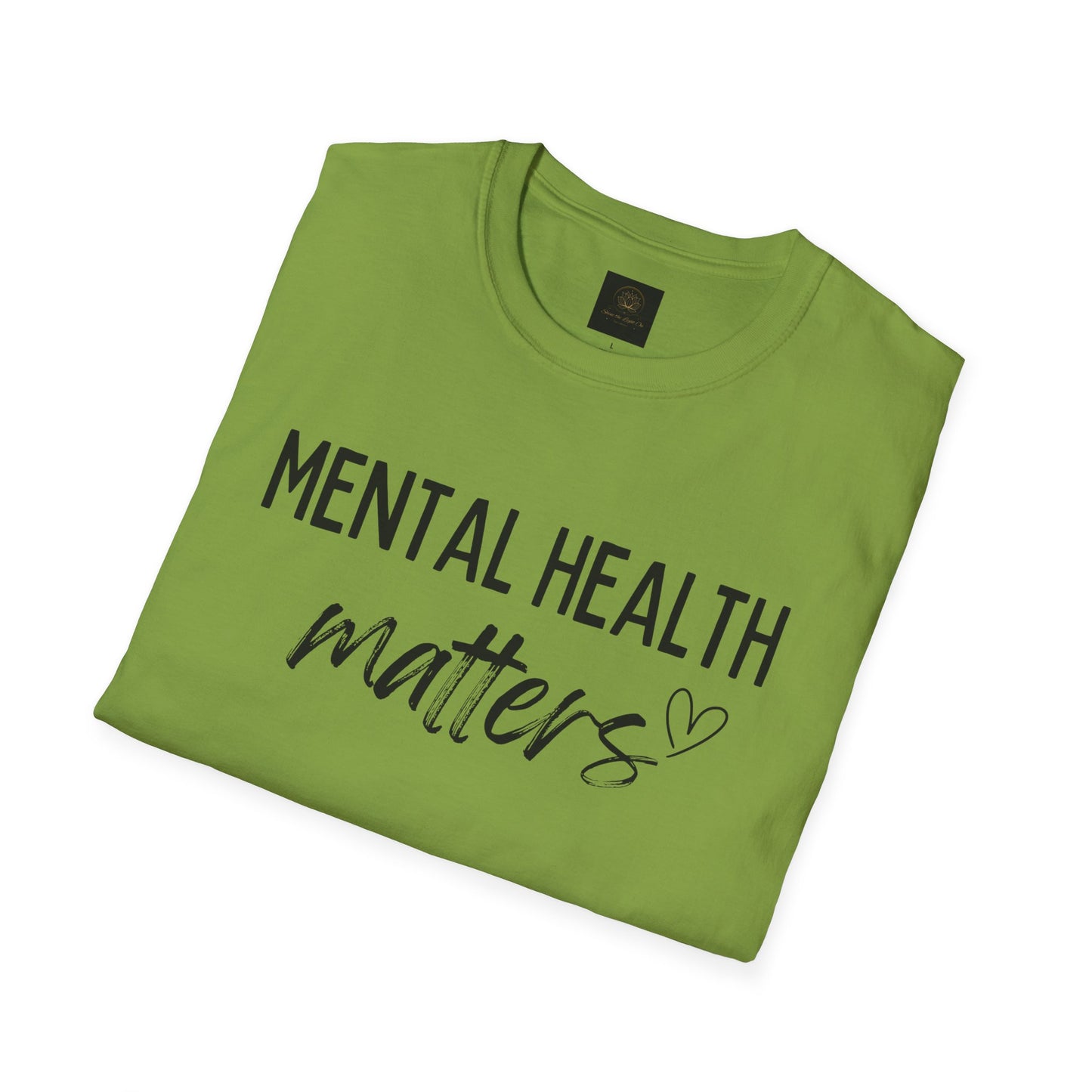 Mental Health Matters Unisex Softstyle T-Shirt, Inspirational Tee, Self-Care Gift, Awareness Apparel, Casual Wear